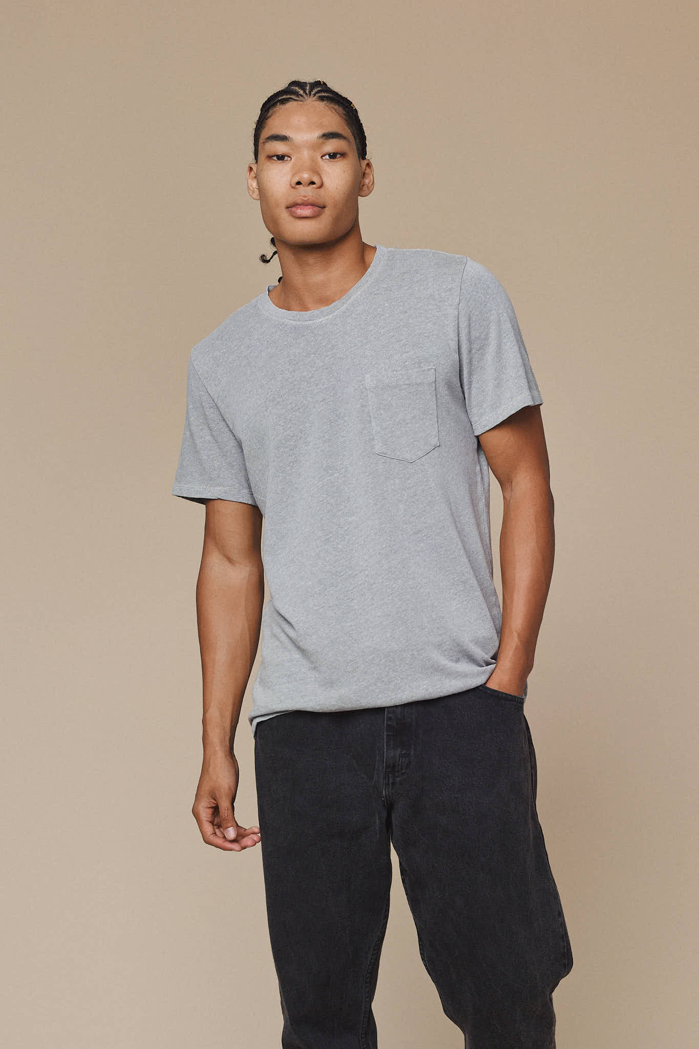 Heathered Baja Pocket Tee