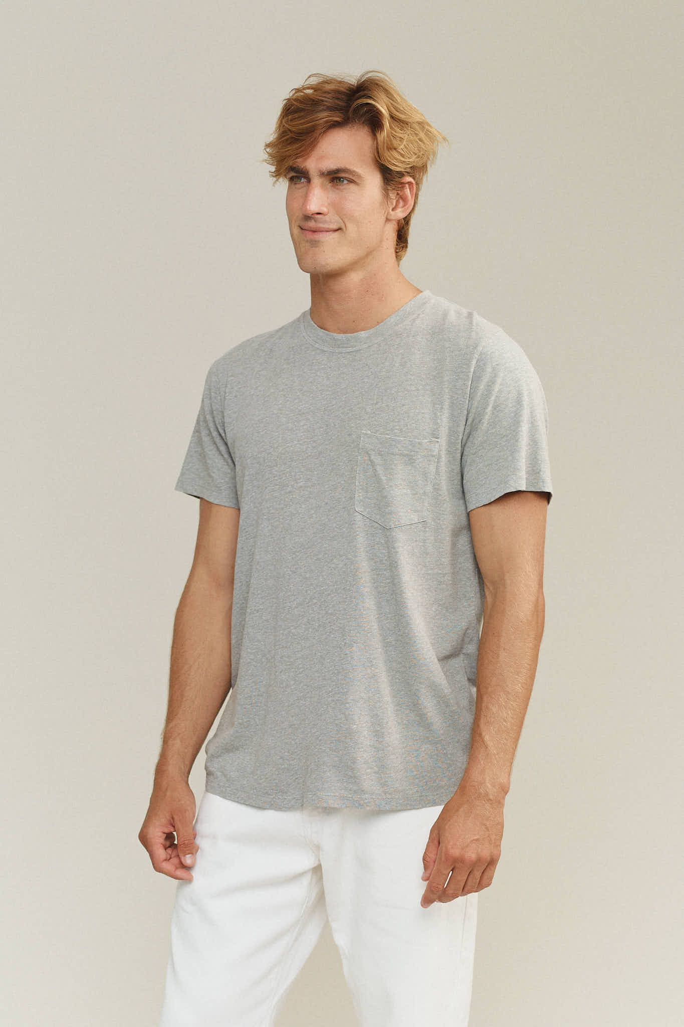Heathered Jung Pocket Tee
