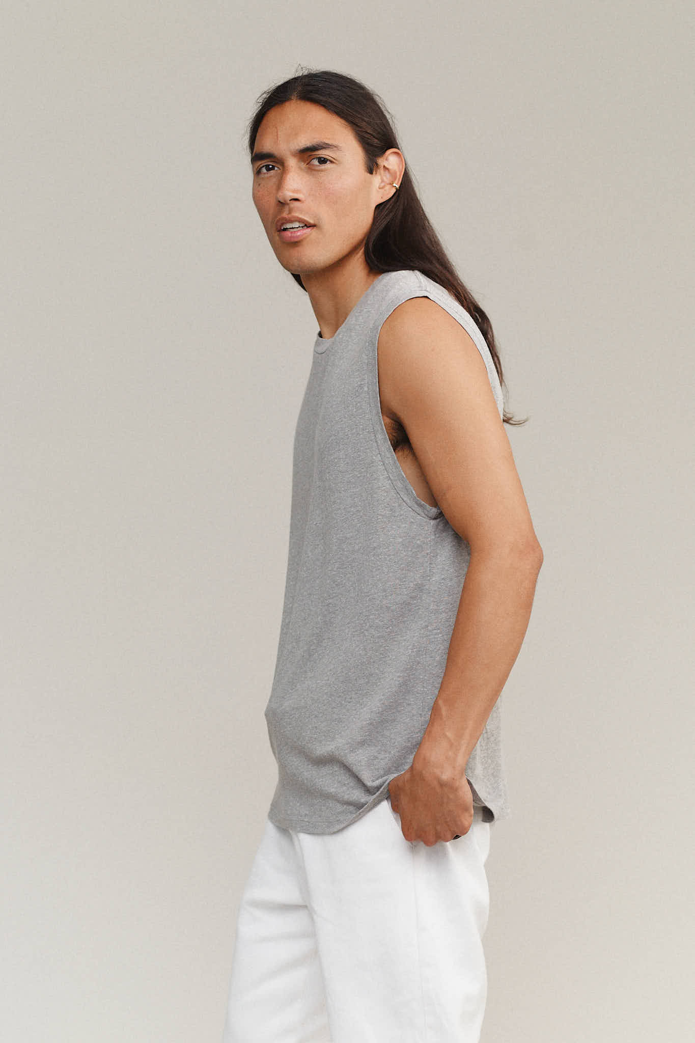Heathered Malibu Muscle Tee 3 Heathered Malibu Muscle Tee