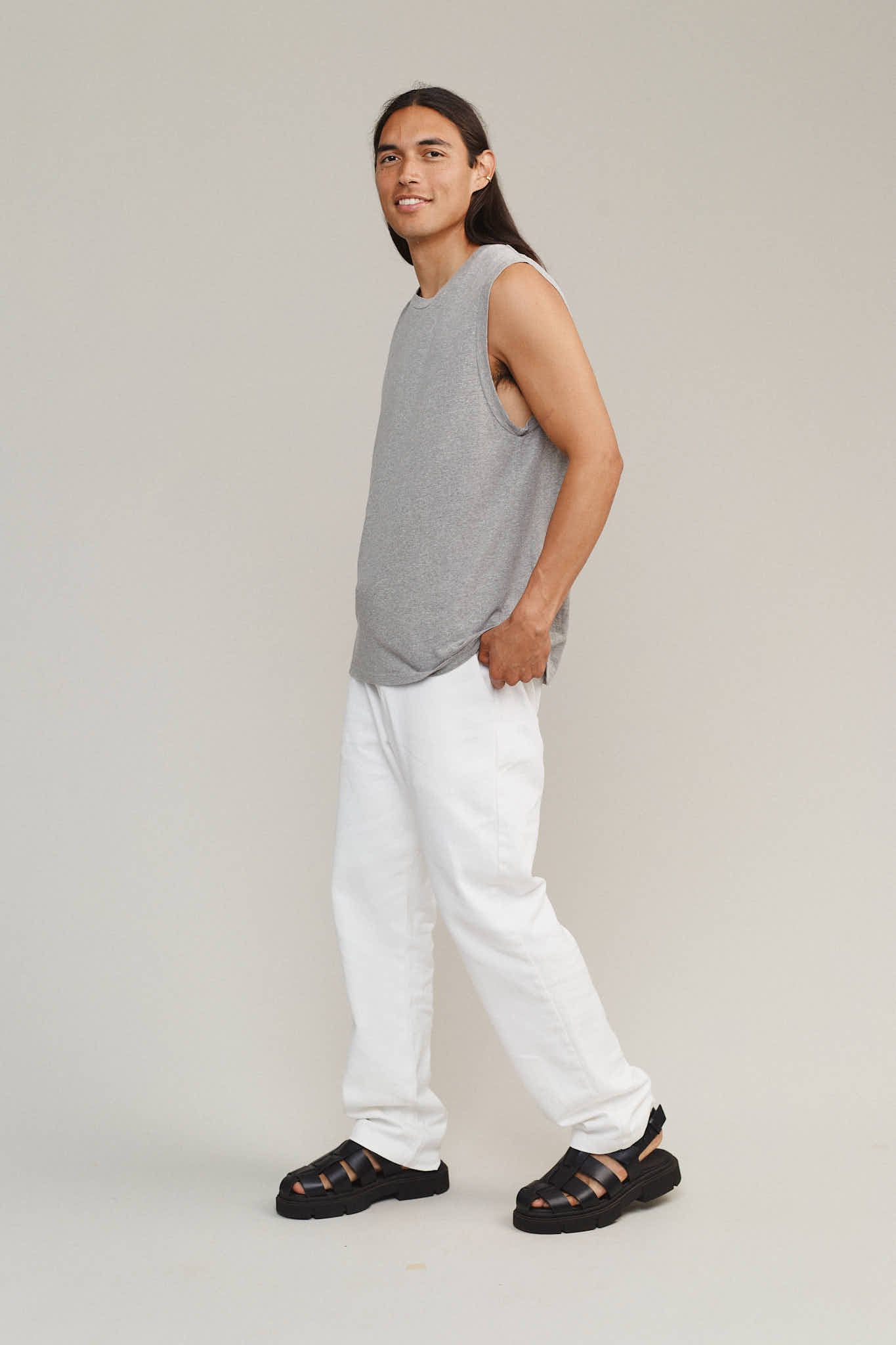 Heathered Malibu Muscle Tee 5 Heathered Malibu Muscle Tee