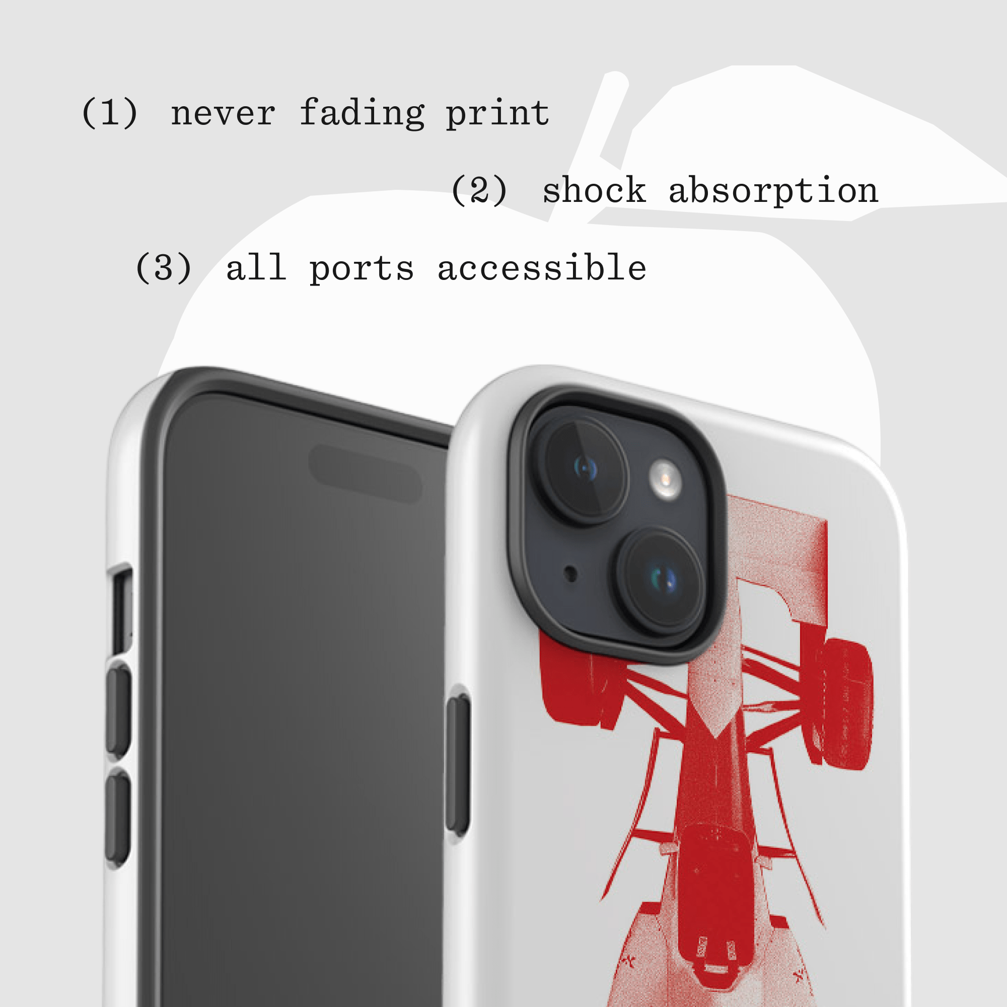 racing car tough iPhone case 5 racing car tough iPhone case