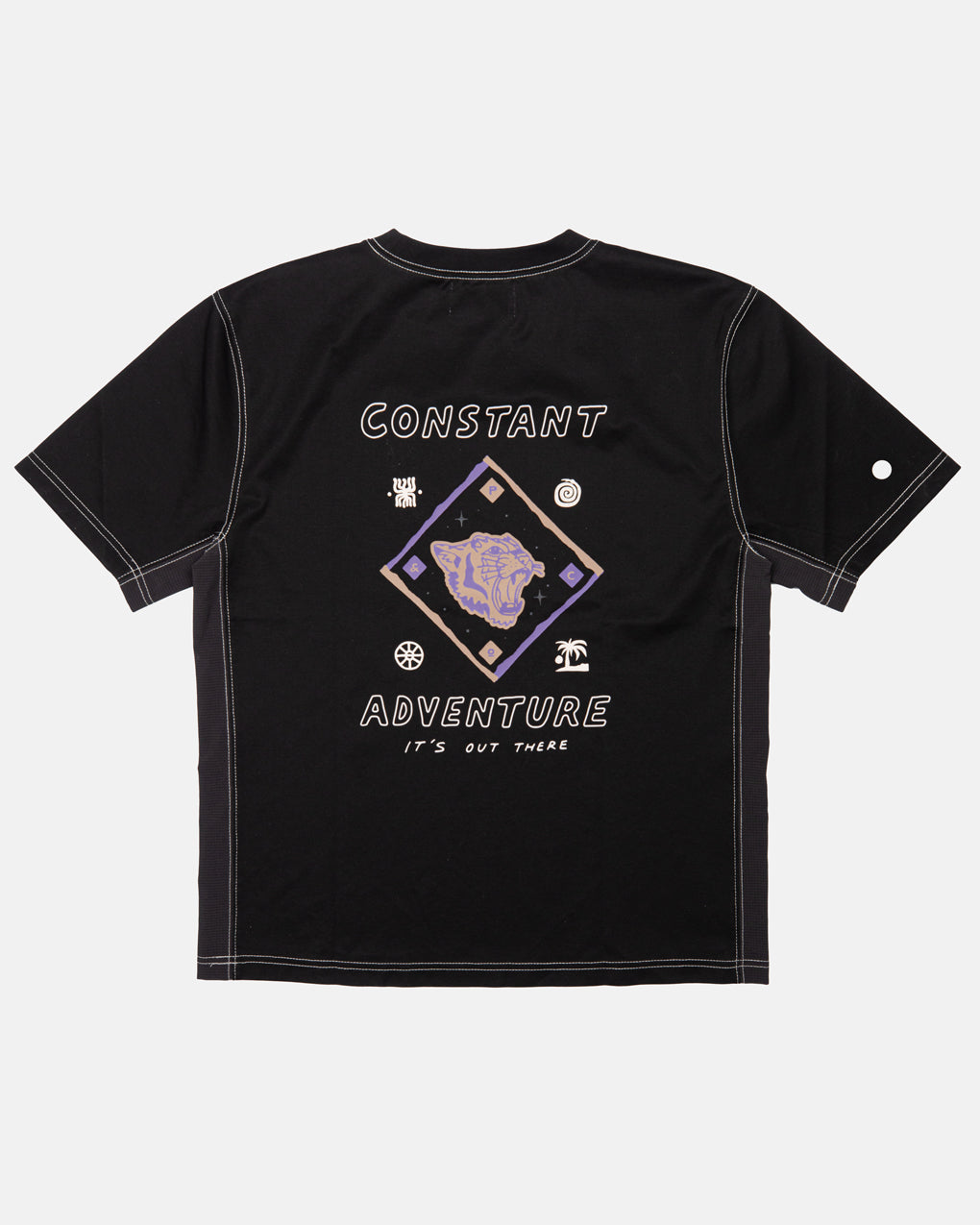 It's Out There Trail T-Shirt - Washed Black