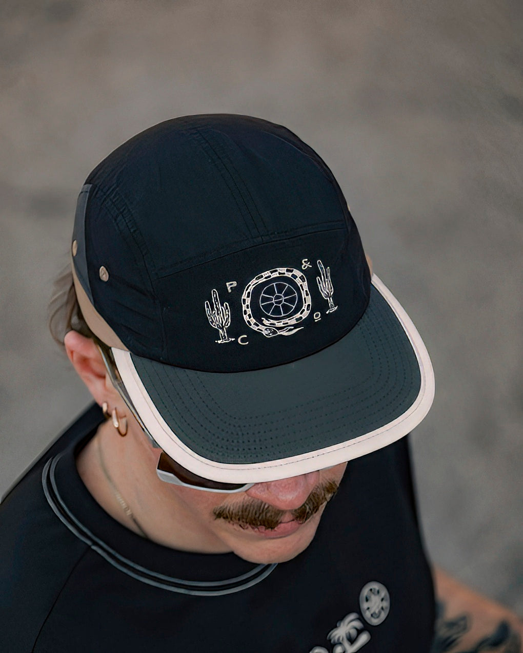 Steady Pace Trail Cap - Black & Tan 3 Steady Pace Trail Cap - Black & Tan
