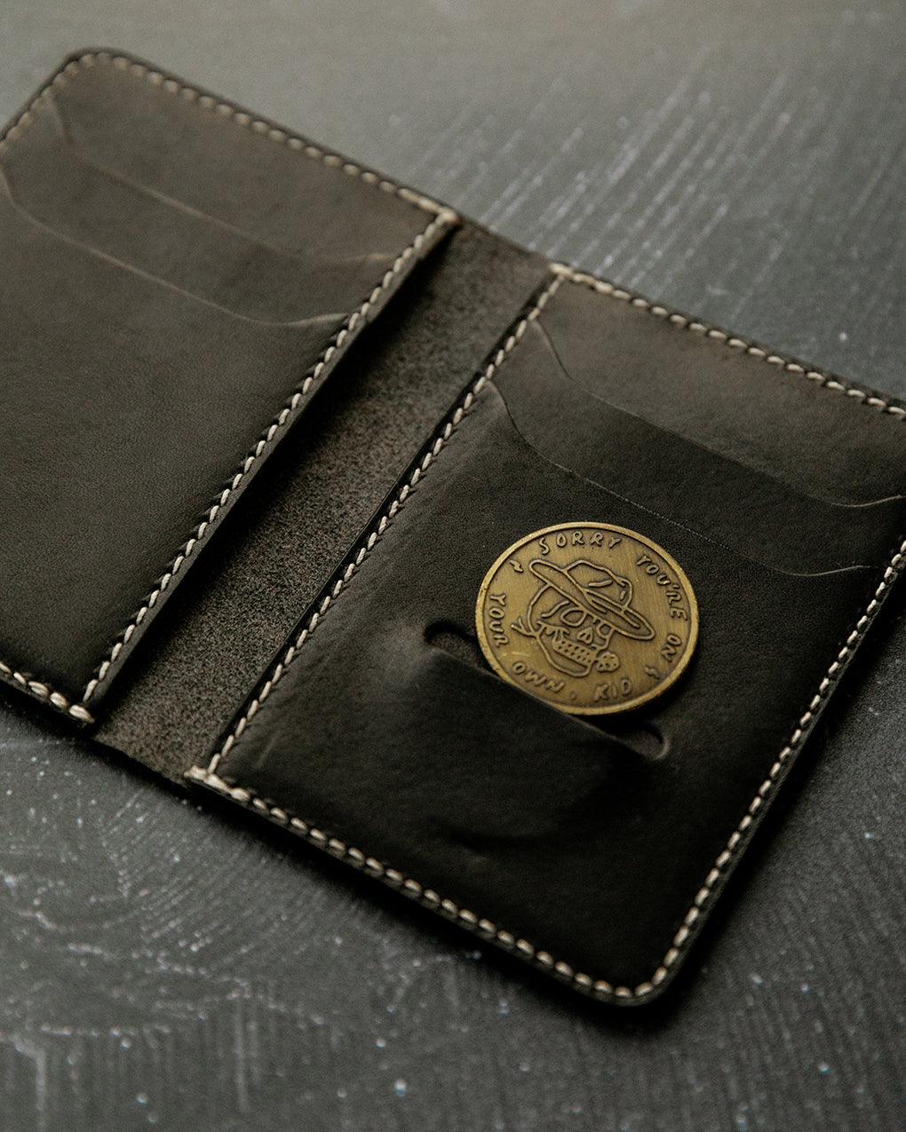 Good At Bad Decisions Leather Wallet - Black 4 Good At Bad Decisions Leather Wallet - Black