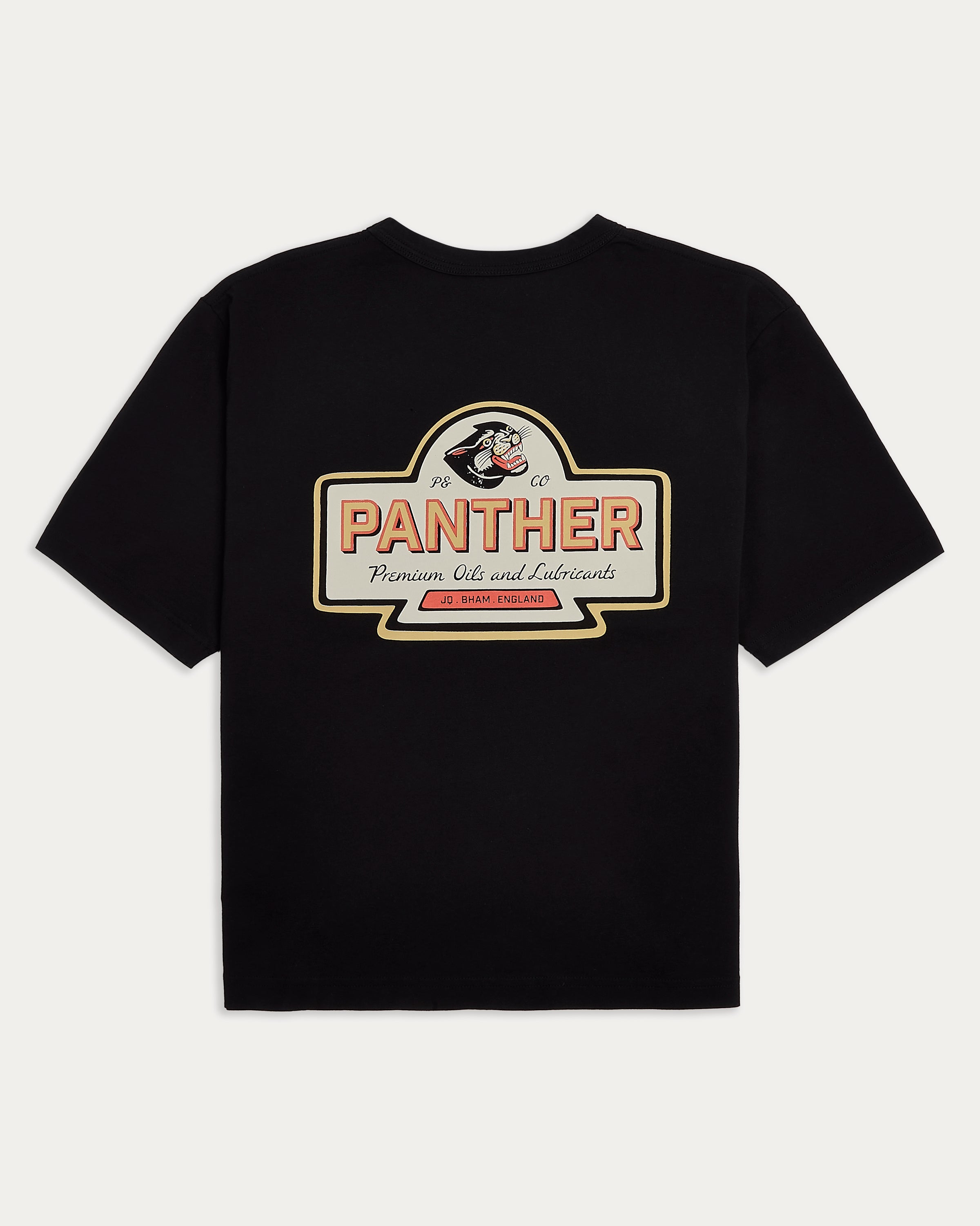 Panther Oils Boxy T-Shirt - Washed Black