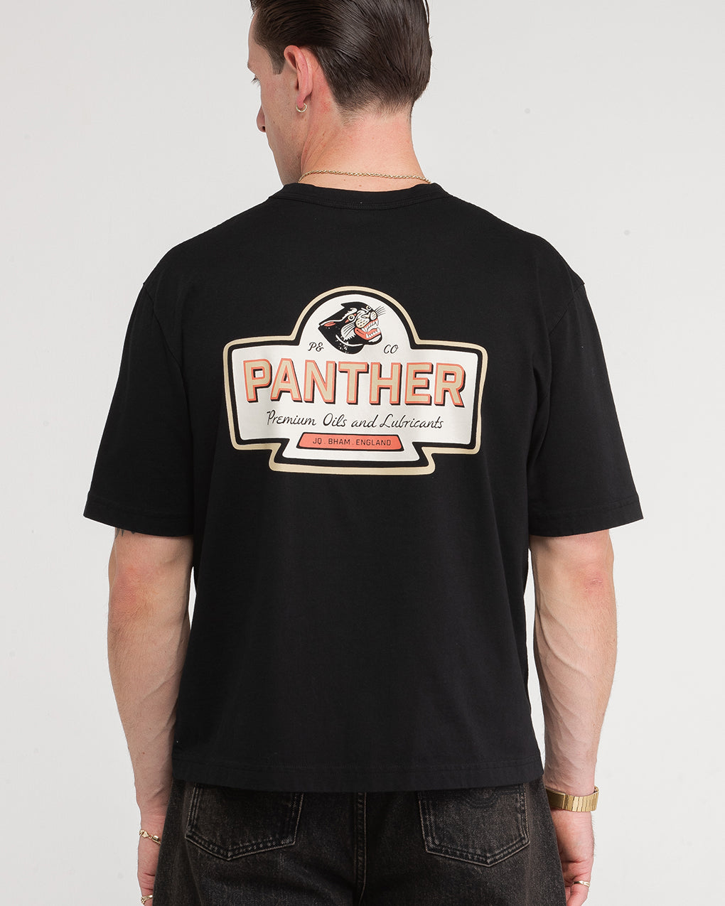 Panther Oils Boxy T-Shirt - Washed Black 5 Panther Oils Boxy T-Shirt - Washed Black