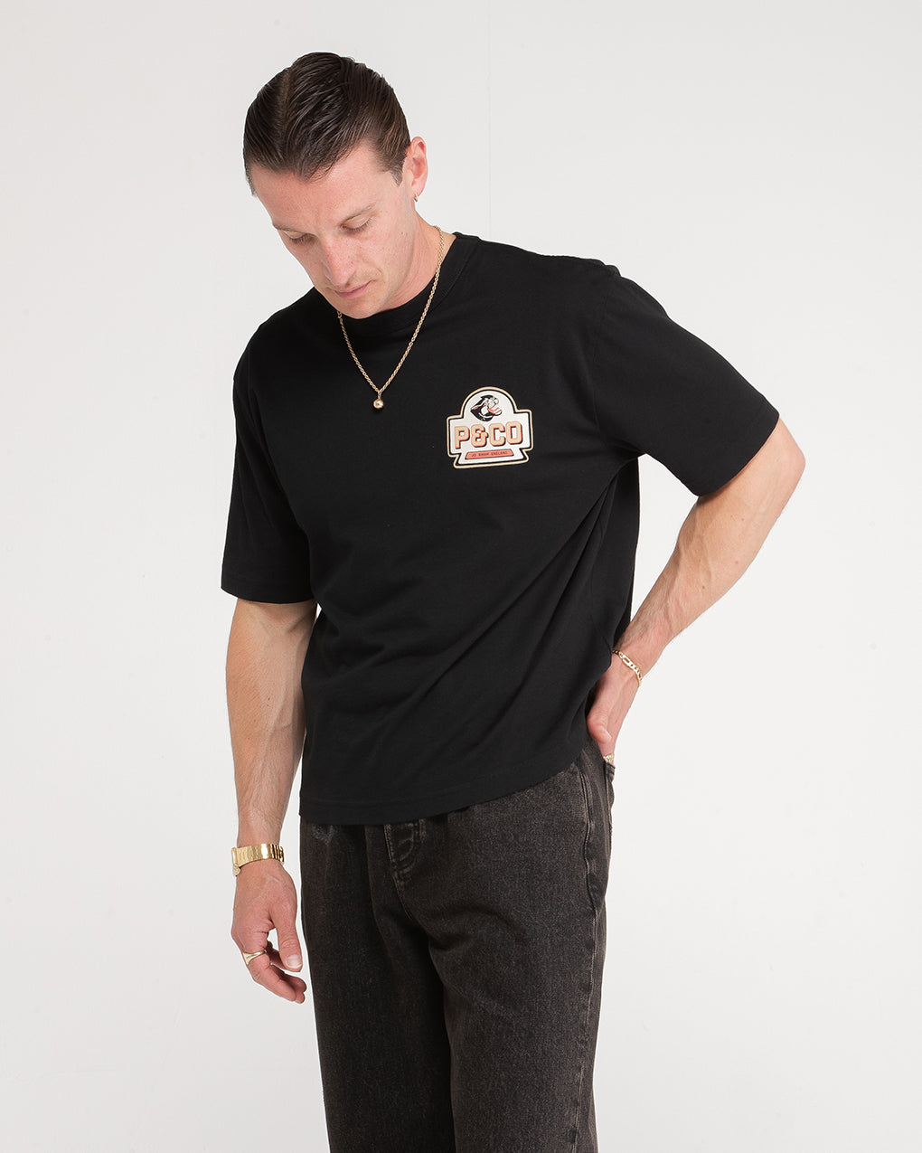 Panther Oils Boxy T-Shirt - Washed Black 6 Panther Oils Boxy T-Shirt - Washed Black