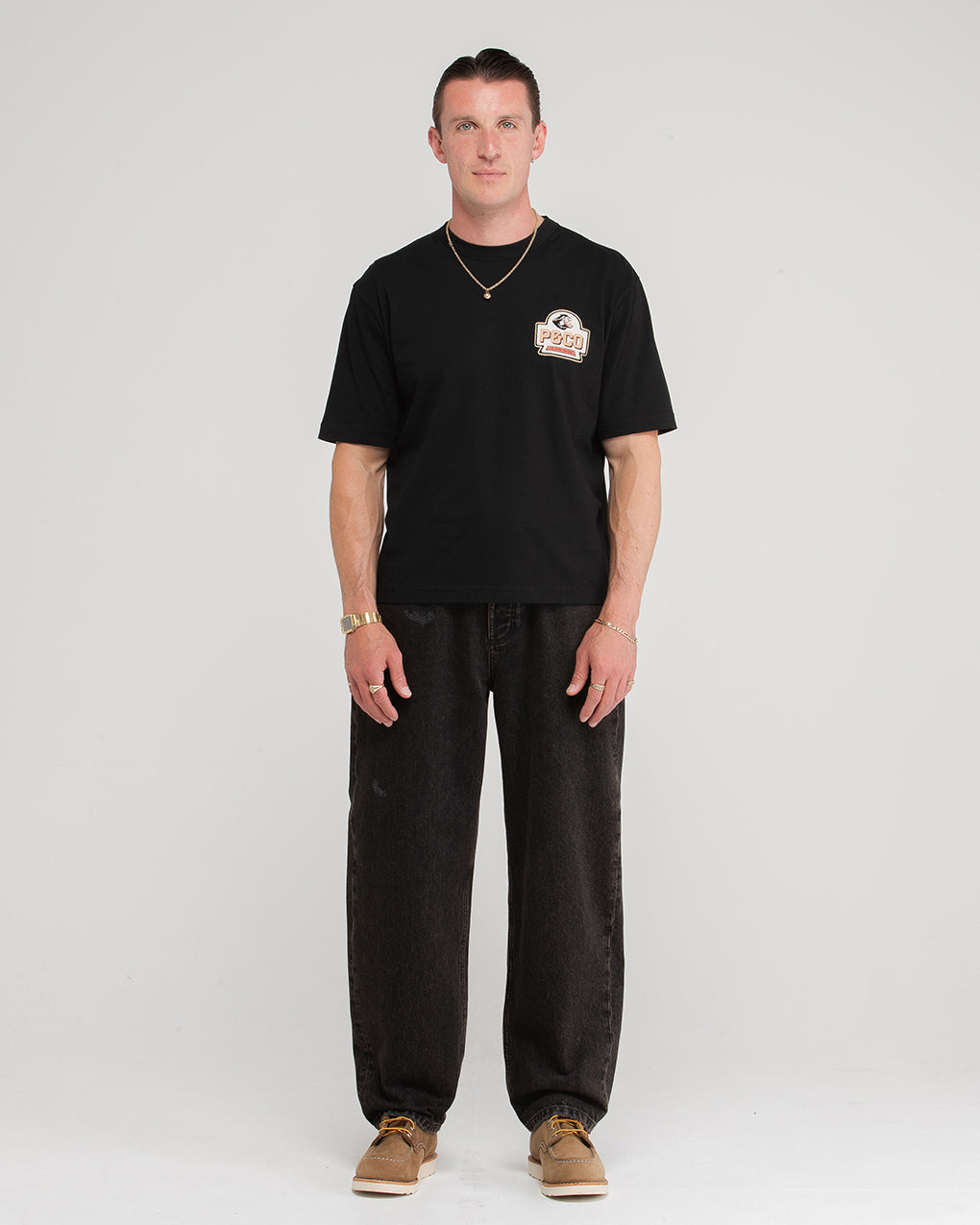 Panther Oils Boxy T-Shirt - Washed Black 8 Panther Oils Boxy T-Shirt - Washed Black