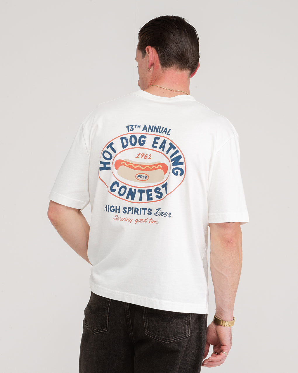 High Spirits Diner Boxy T-Shirt - Off White 3 High Spirits Diner Boxy T-Shirt - Off White