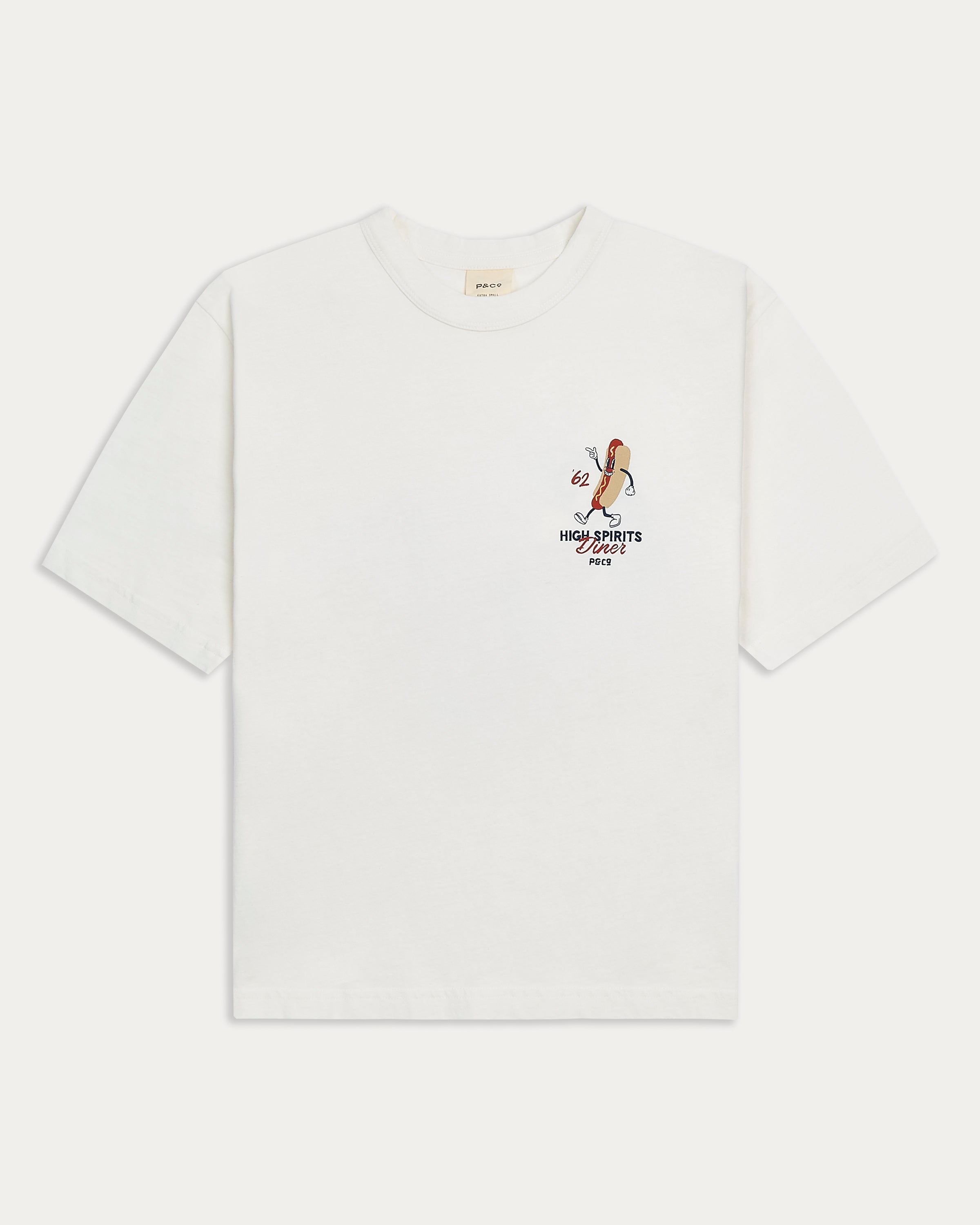 High Spirits Diner Boxy T-Shirt - Off White 4 High Spirits Diner Boxy T-Shirt - Off White