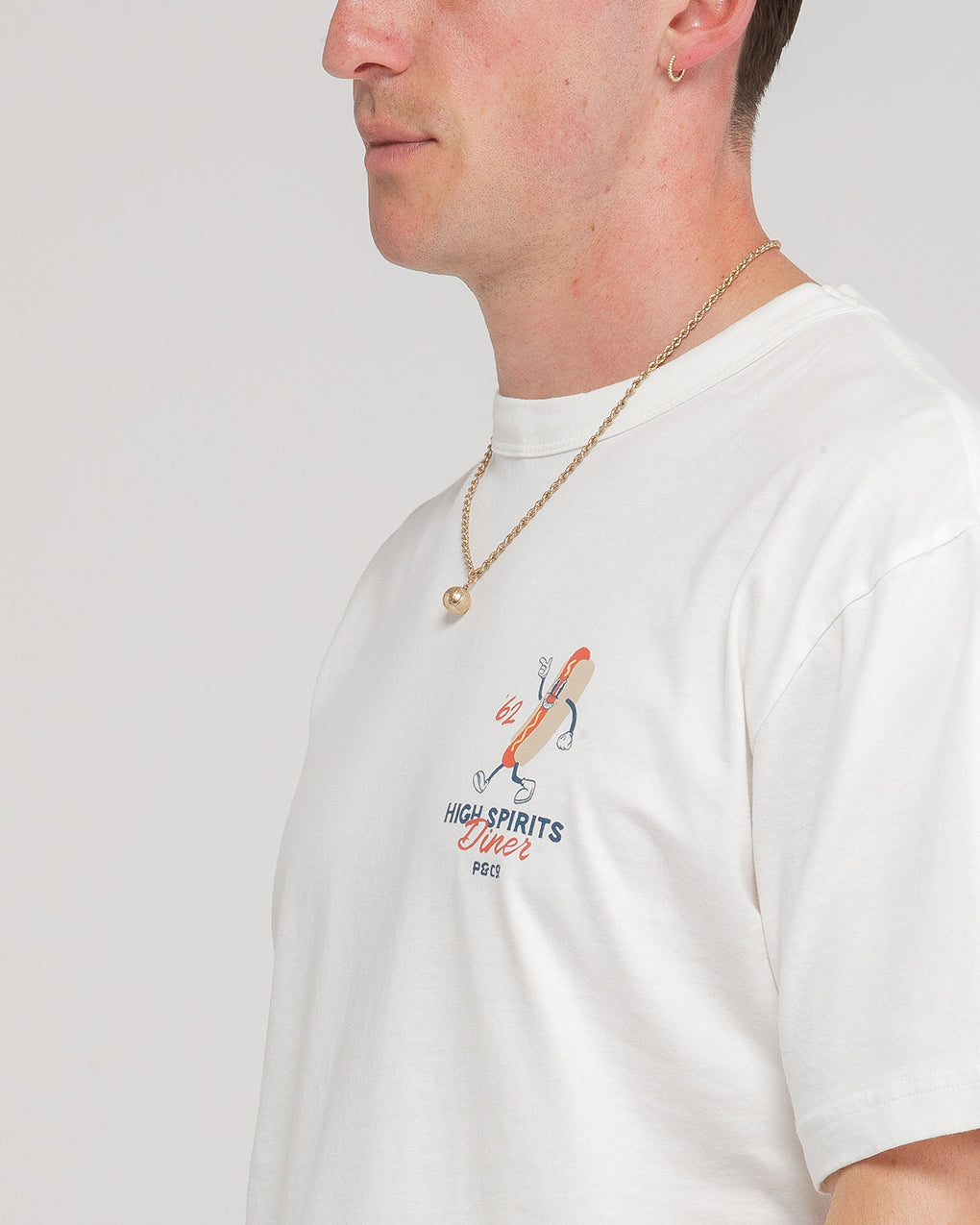 High Spirits Diner Boxy T-Shirt - Off White 5 High Spirits Diner Boxy T-Shirt - Off White