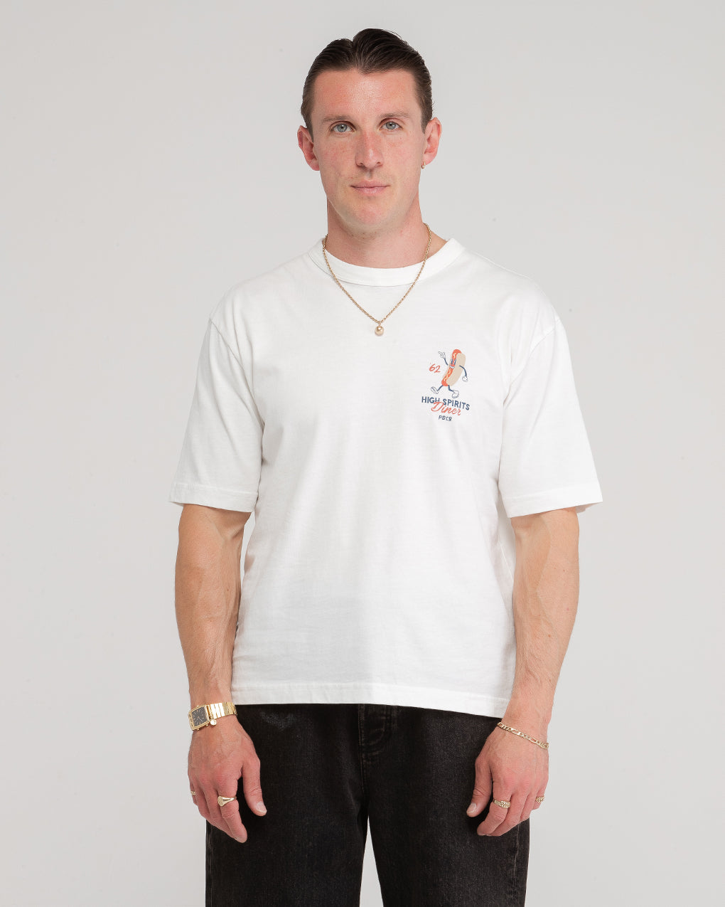High Spirits Diner Boxy T-Shirt - Off White 7 High Spirits Diner Boxy T-Shirt - Off White