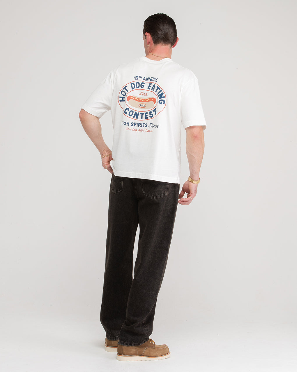 High Spirits Diner Boxy T-Shirt - Off White 9 High Spirits Diner Boxy T-Shirt - Off White