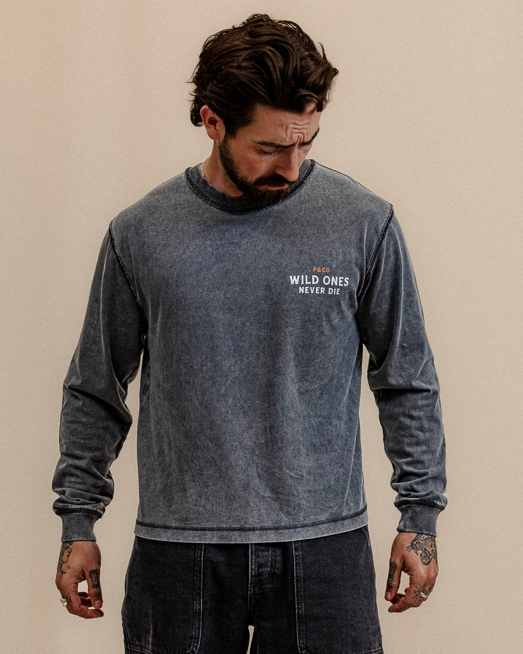 Wild Ones Boxy Longsleeve - Acid Wash 4 Wild Ones Boxy Longsleeve - Acid Wash