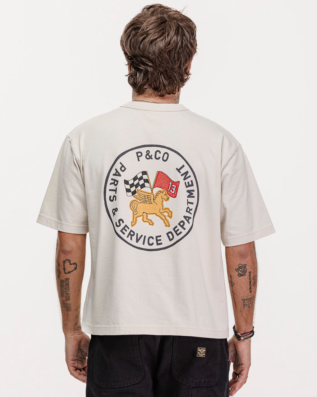 Parts & Service Boxy T-shirt - Bone 3 Parts & Service Boxy T-shirt - Bone