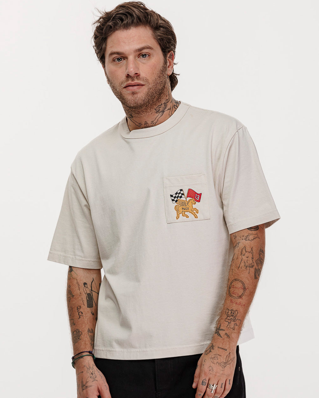 Parts & Service Boxy T-shirt - Bone 4 Parts & Service Boxy T-shirt - Bone