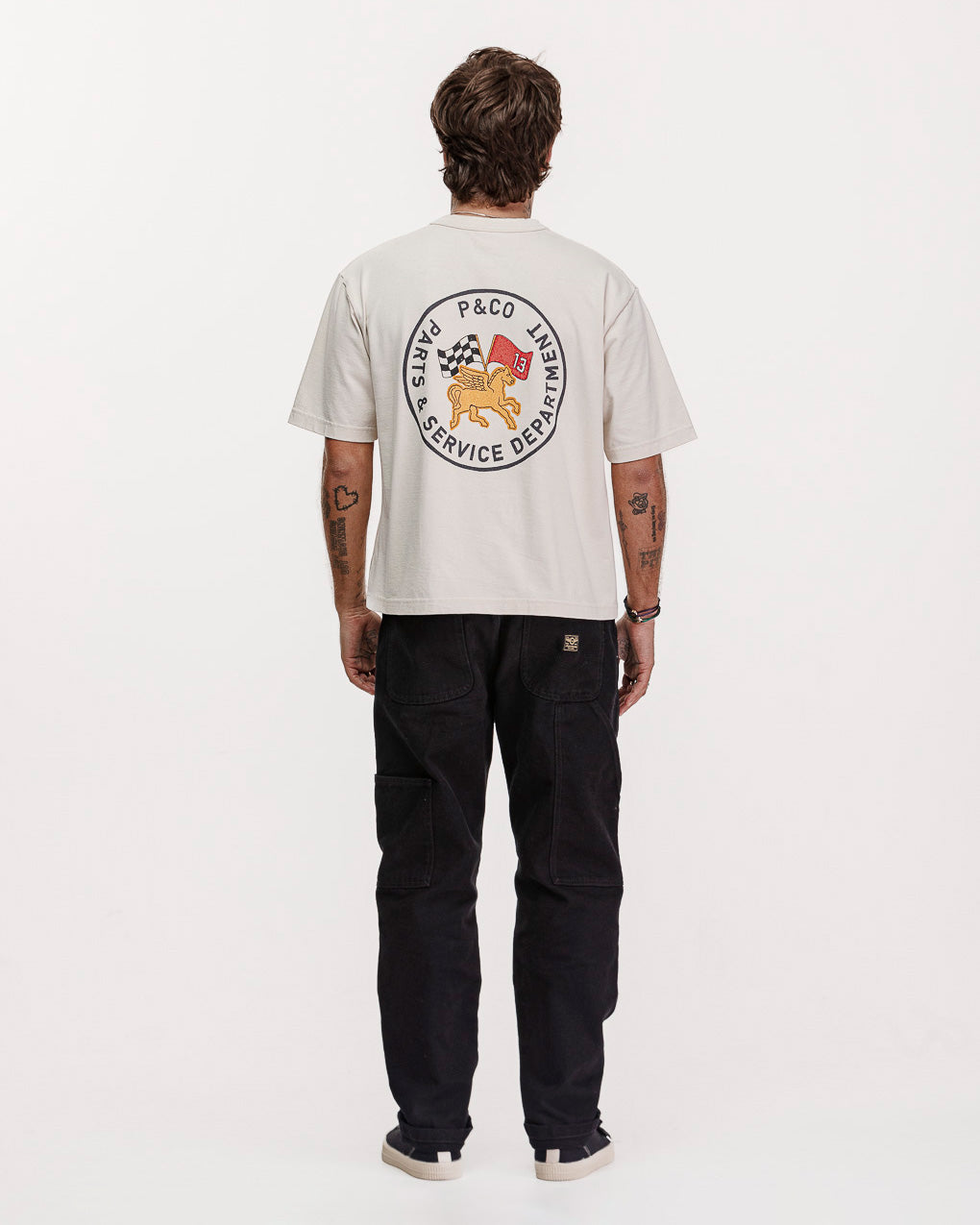 Parts & Service Boxy T-shirt - Bone 6 Parts & Service Boxy T-shirt - Bone