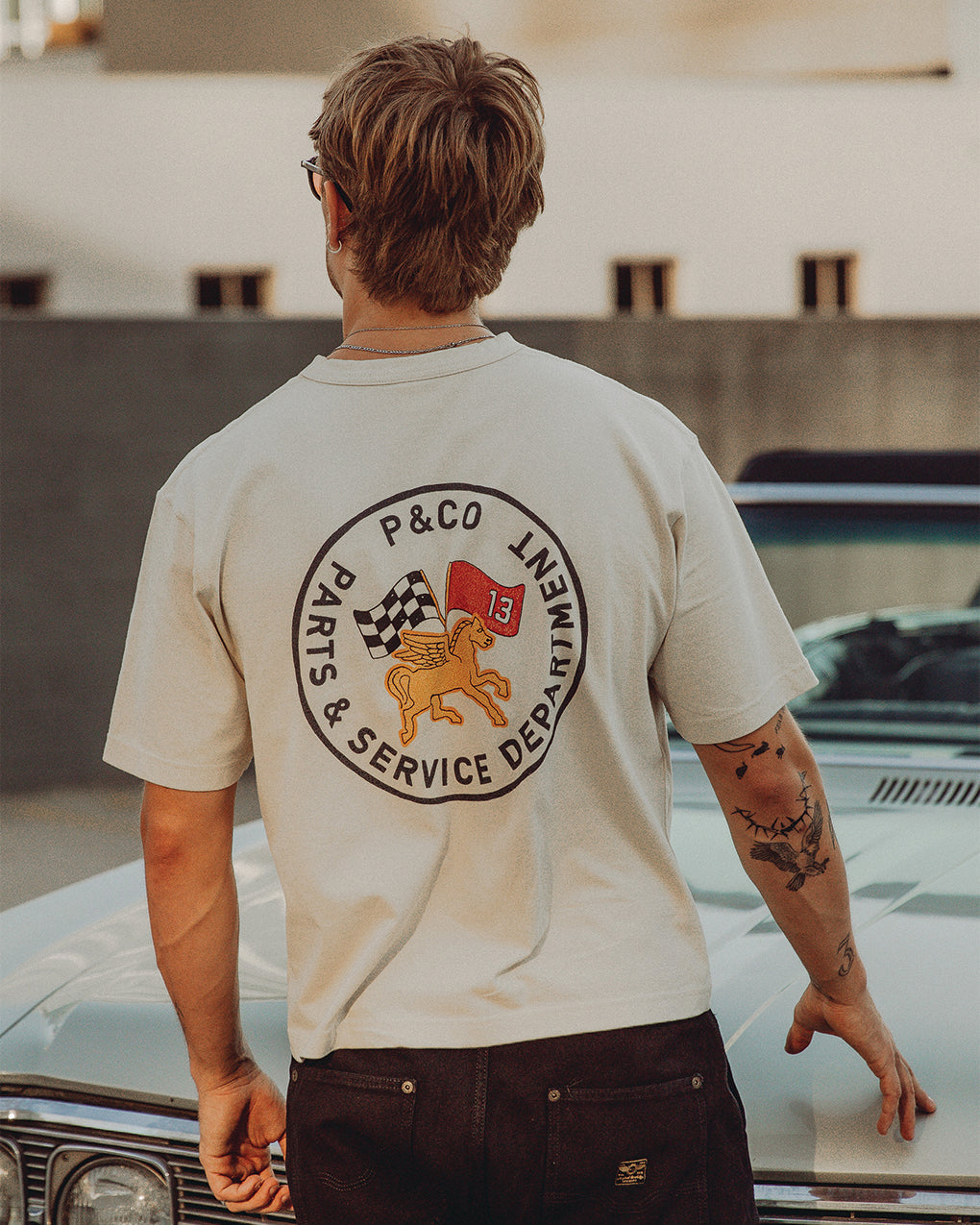 Parts & Service Boxy T-shirt - Bone 7 Parts & Service Boxy T-shirt - Bone
