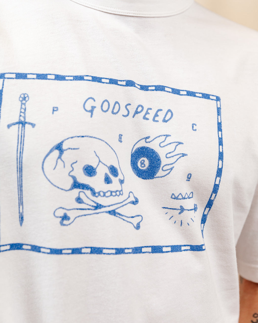 Godspeed Boxy T-Shirt - Off White 3 Godspeed Boxy T-Shirt - Off White