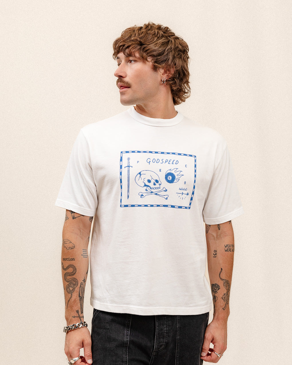 Godspeed Boxy T-Shirt - Off White 6 Godspeed Boxy T-Shirt - Off White