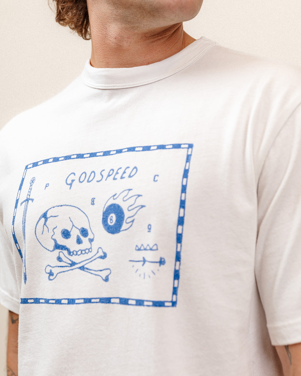 Godspeed Boxy T-Shirt - Off White 8 Godspeed Boxy T-Shirt - Off White
