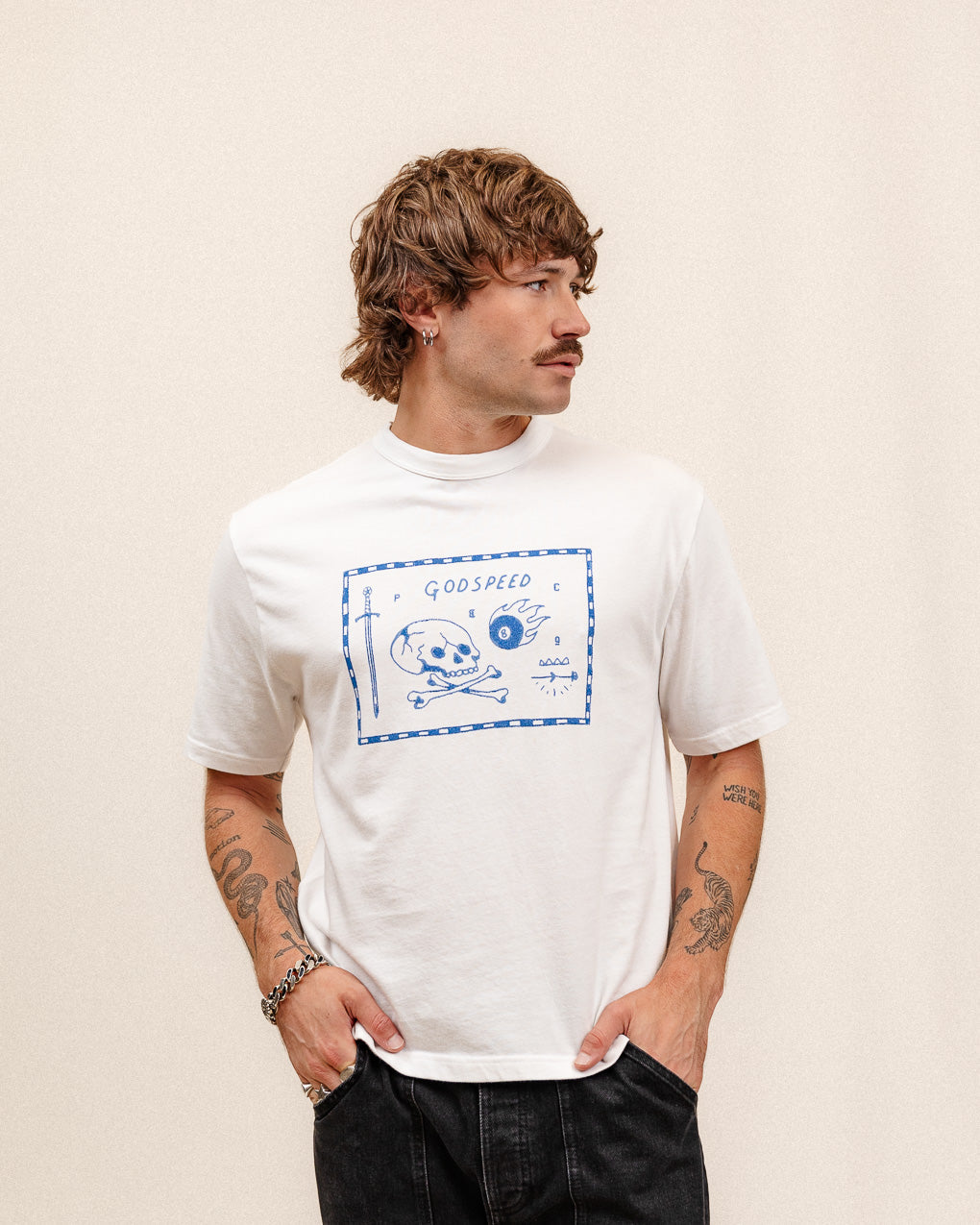 Godspeed Boxy T-Shirt - Off White 9 Godspeed Boxy T-Shirt - Off White