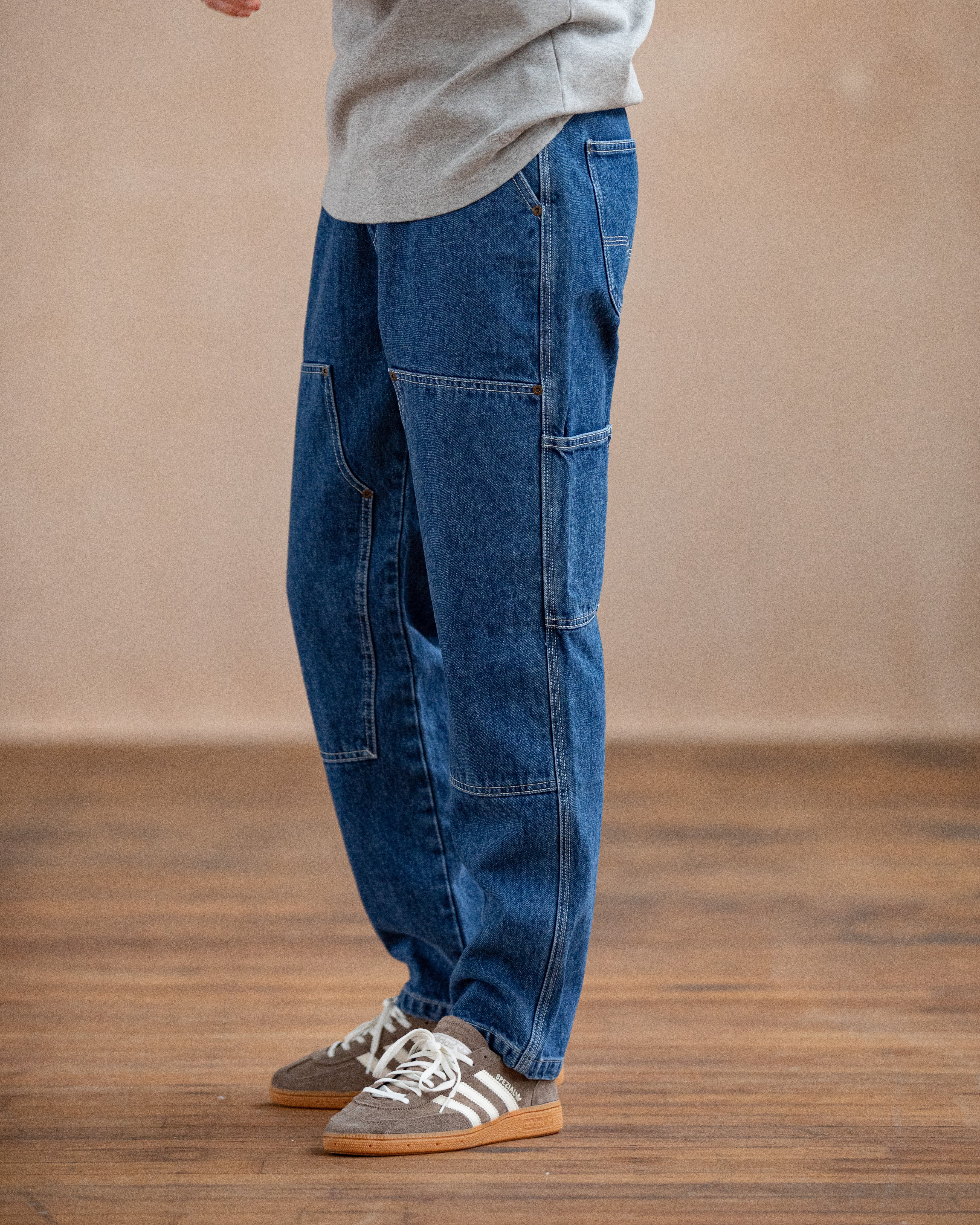 Albion Tapered Carpenter Pant - Washed Denim