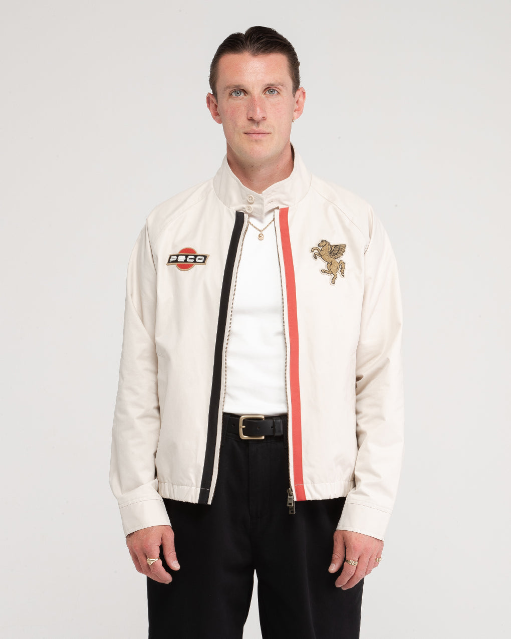 Pegasus Harrington Jacket - Ecru 3 Pegasus Harrington Jacket - Ecru