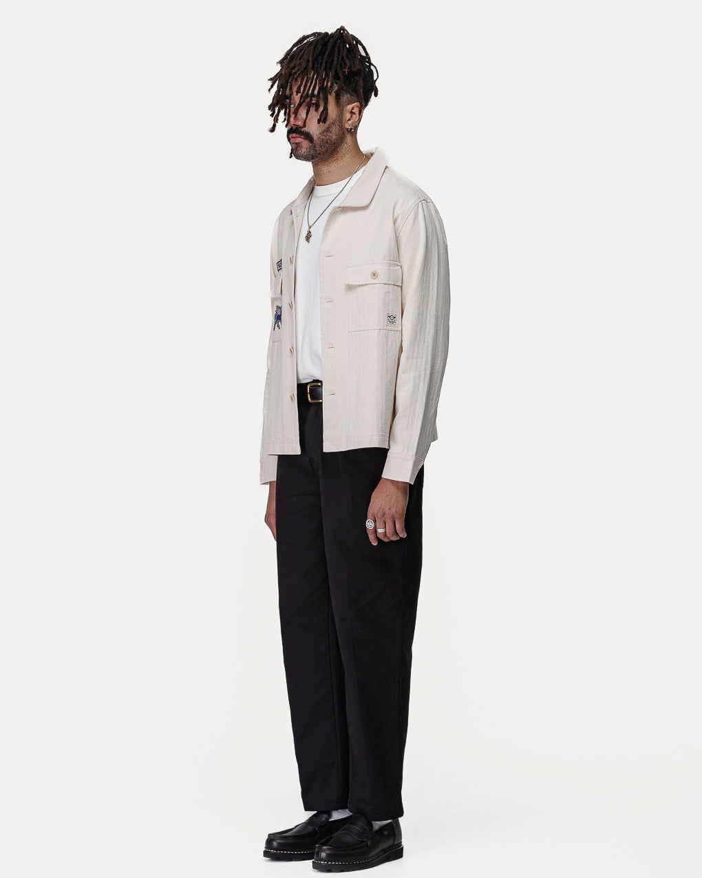 Parts & Service Work Overshirt - Ecru 11 Parts & Service Work Overshirt - Ecru