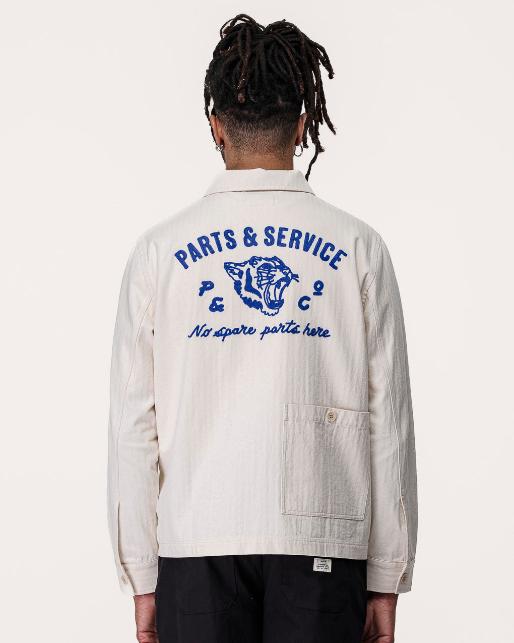 Parts & Service Work Overshirt - Ecru 3 Parts & Service Work Overshirt - Ecru