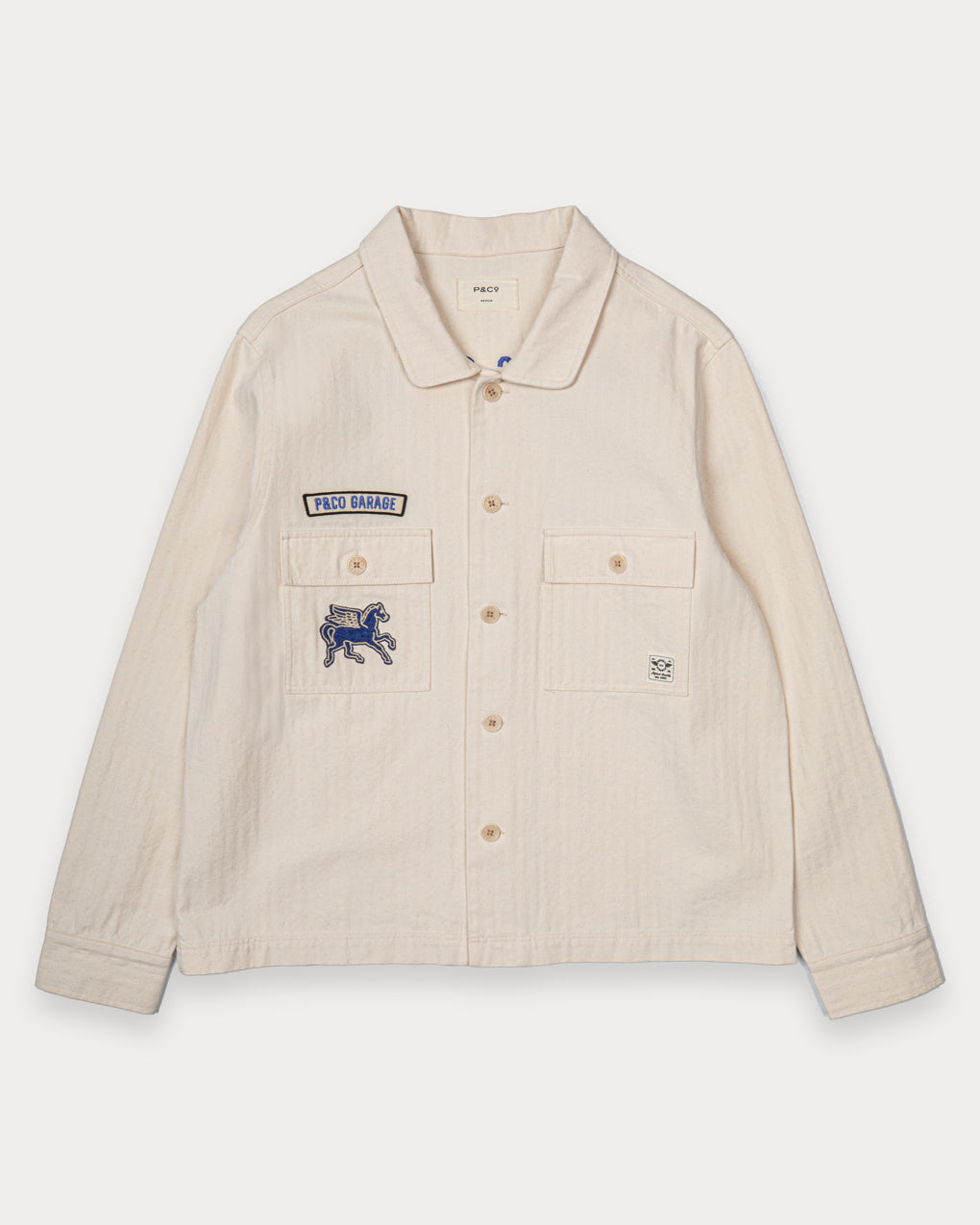 Parts & Service Work Overshirt - Ecru 5 Parts & Service Work Overshirt - Ecru