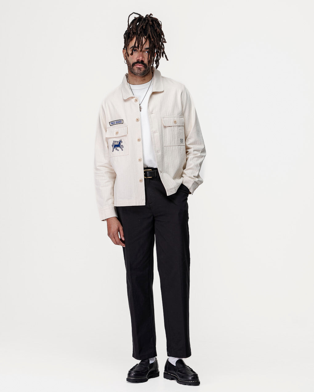 Parts & Service Work Overshirt - Ecru 6 Parts & Service Work Overshirt - Ecru