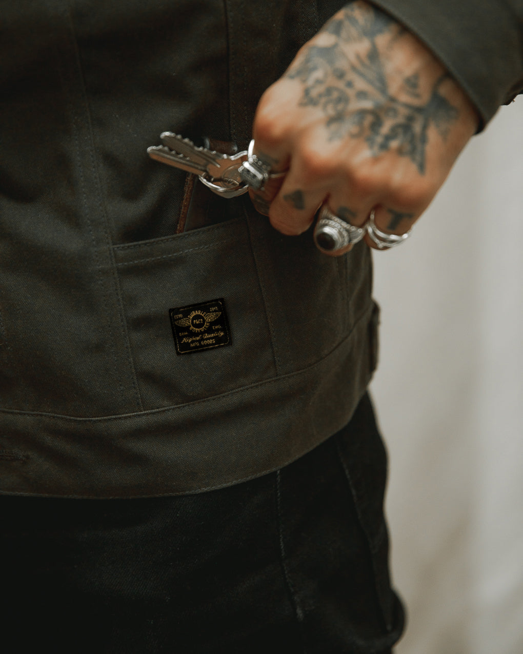 Wayfare Waxed Canvas Jacket - Olive 4 Wayfare Waxed Canvas Jacket - Olive