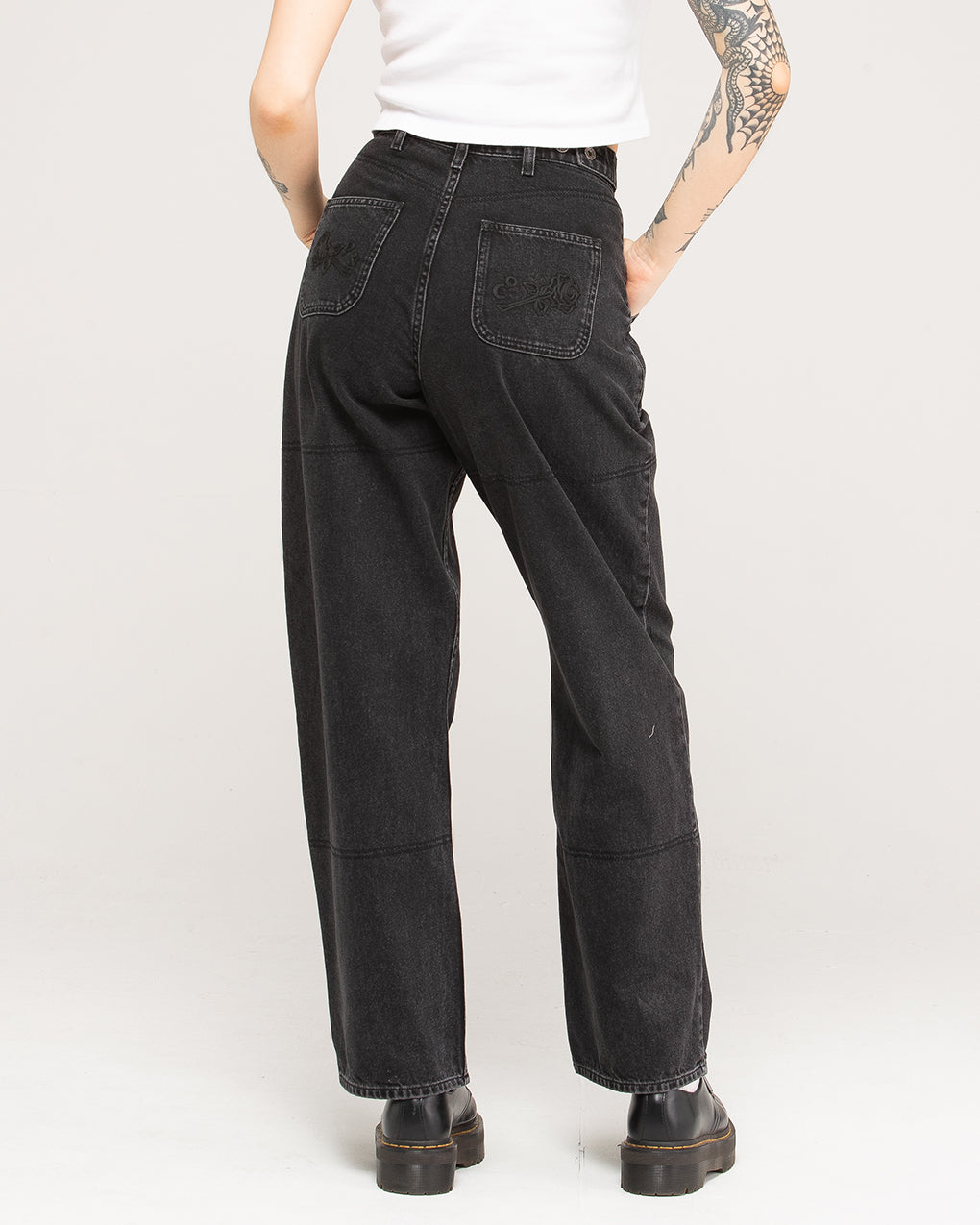 Rosa High Waisted Jean - Washed Black