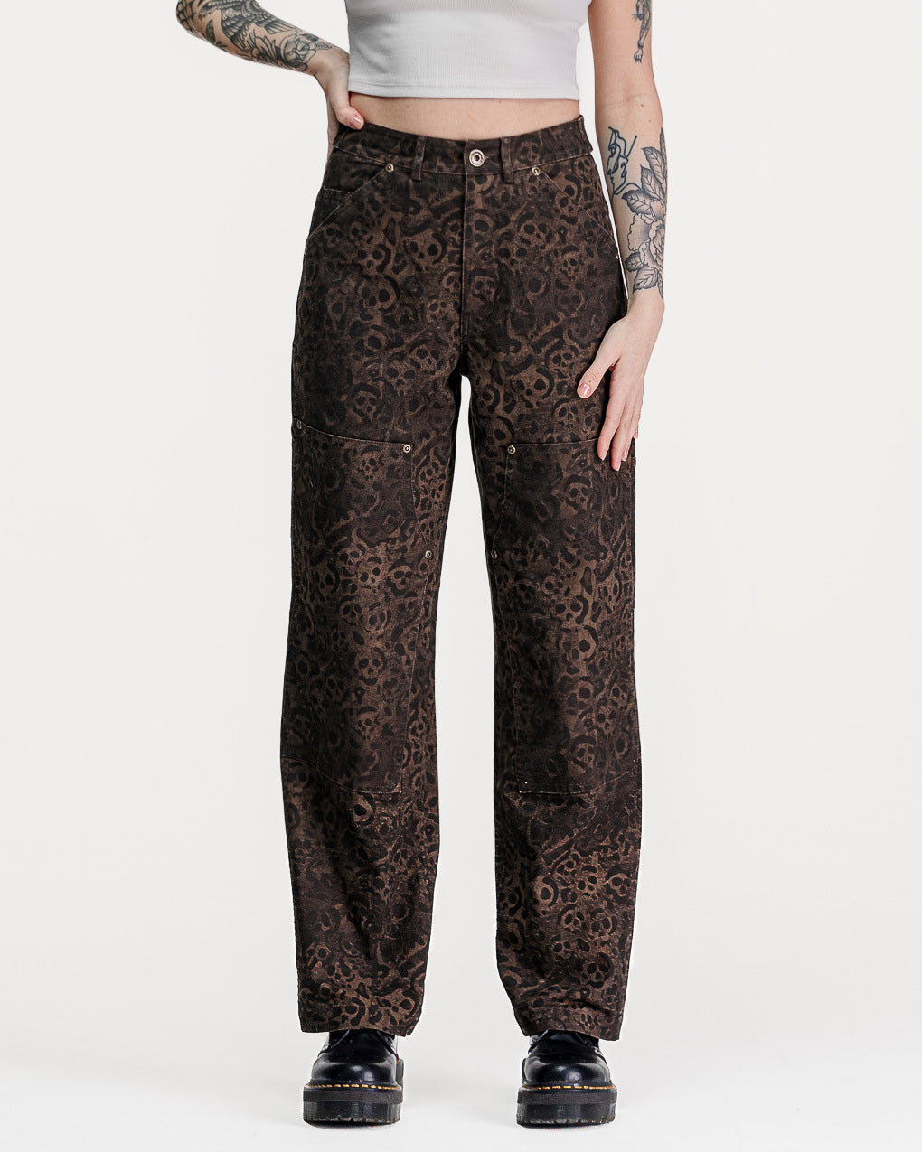 Albion Carpenter Pant - Leopard Print