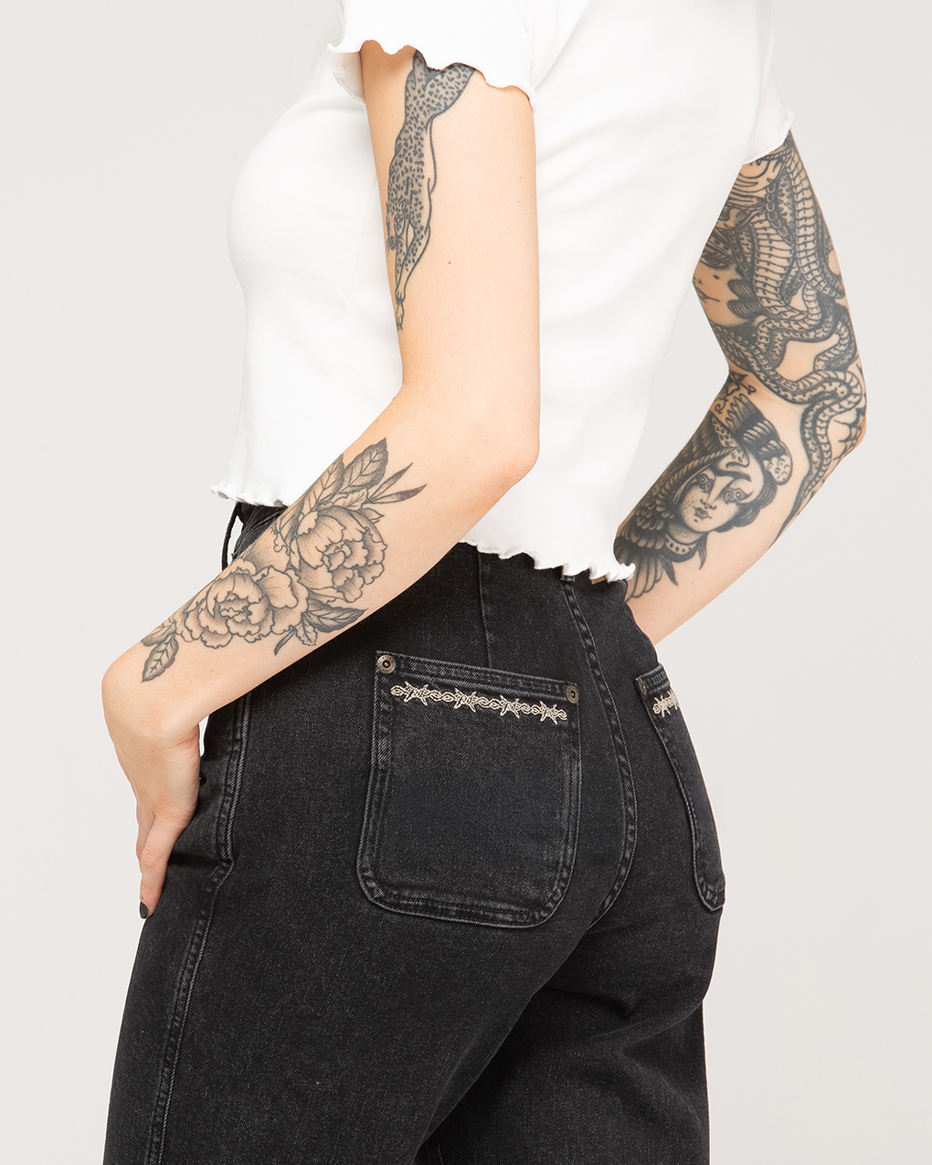 Jett Kickflare Jean - Washed Black 3 Jett Kickflare Jean - Washed Black