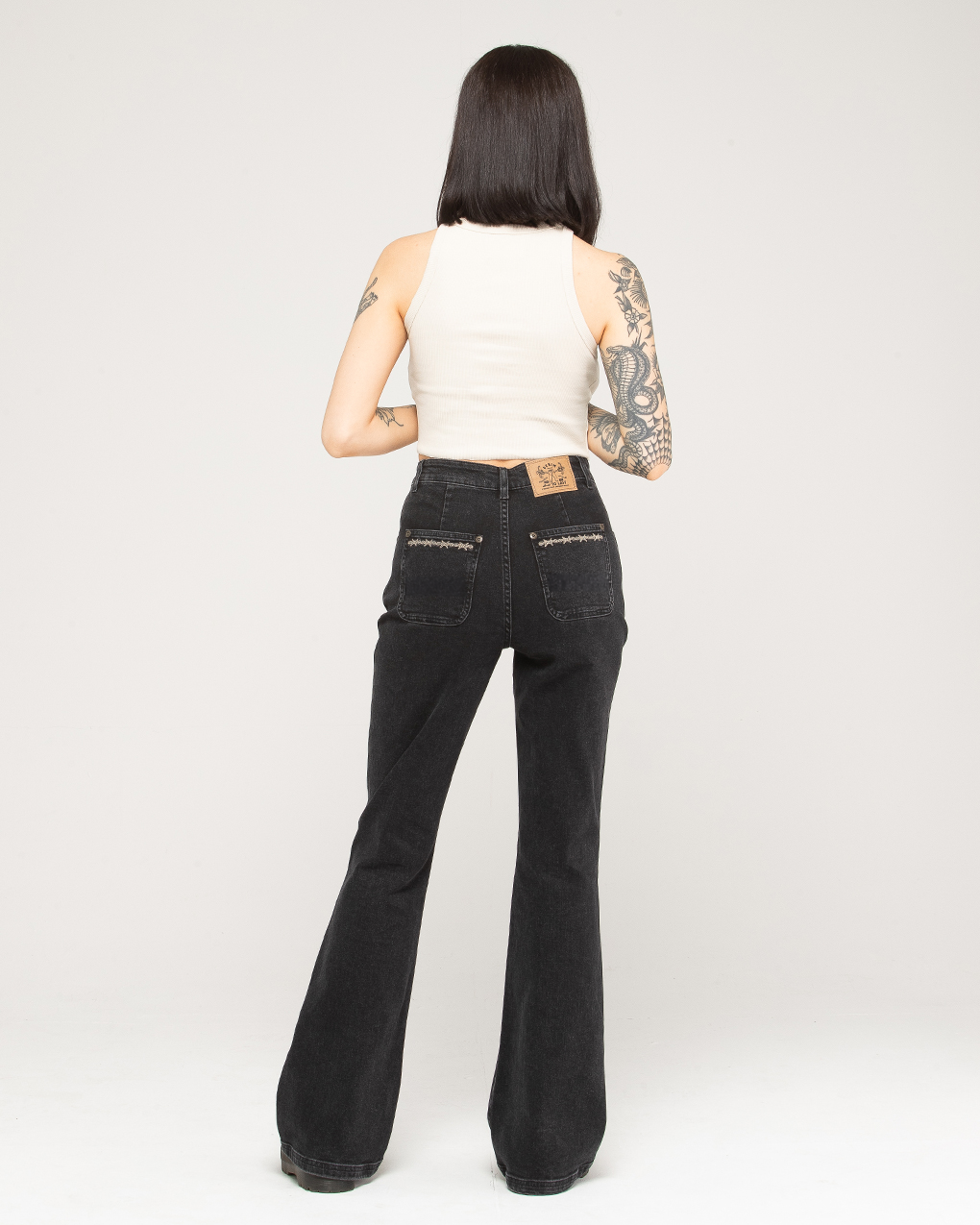 Jett Kickflare Jean - Washed Black 4 Jett Kickflare Jean - Washed Black