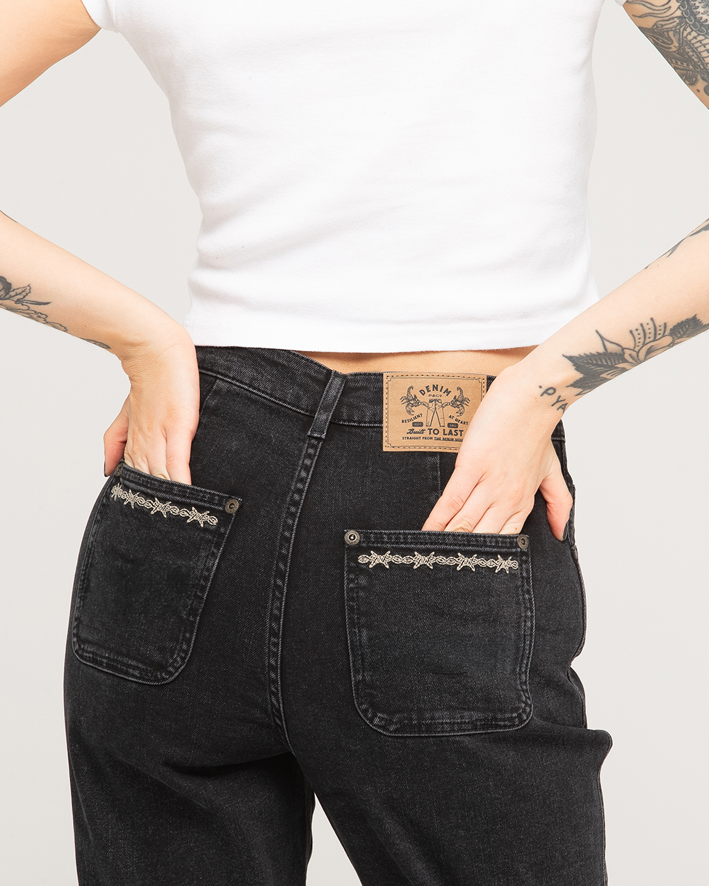 Jett Kickflare Jean - Washed Black 5 Jett Kickflare Jean - Washed Black