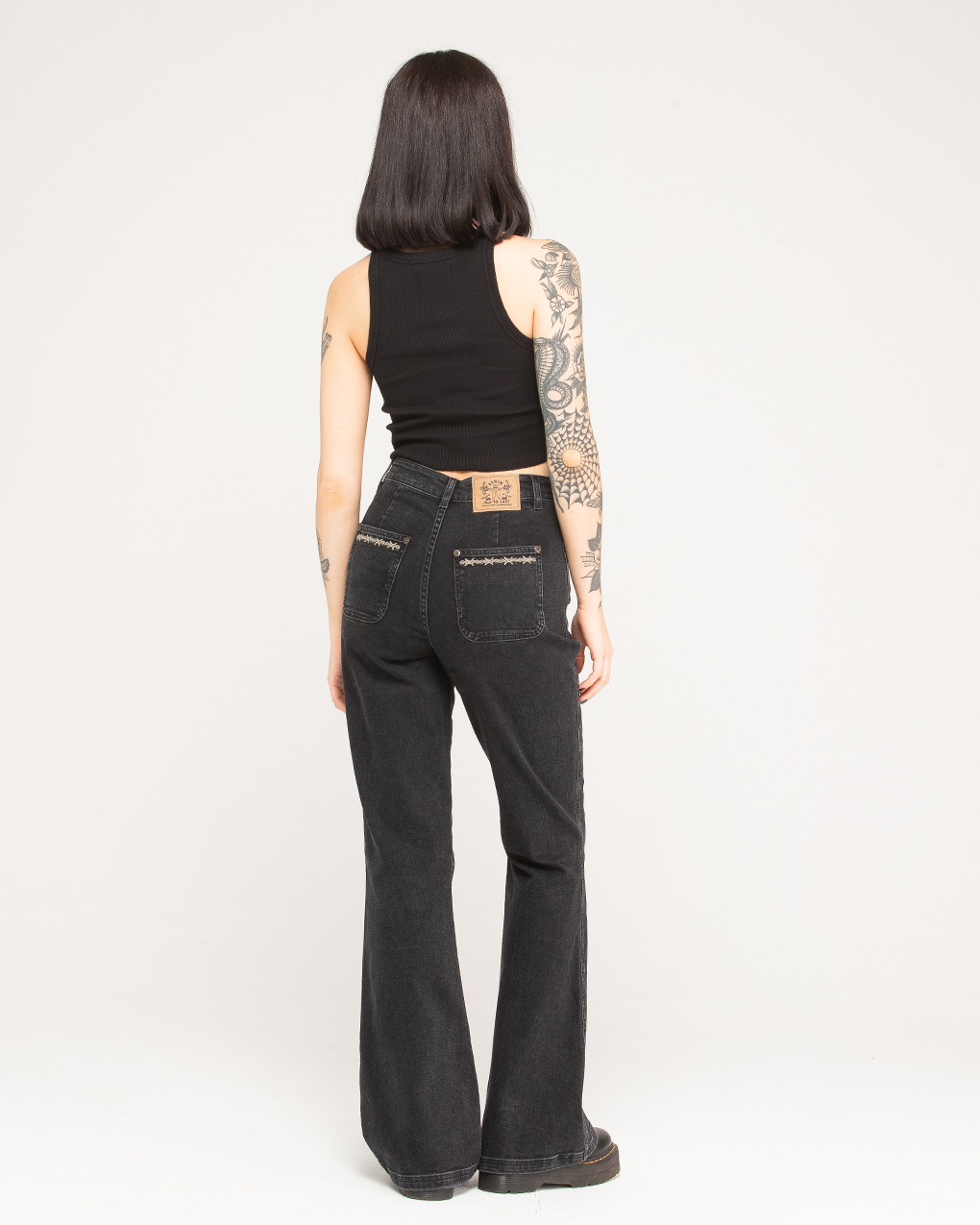 Jett Kickflare Jean - Washed Black 6 Jett Kickflare Jean - Washed Black