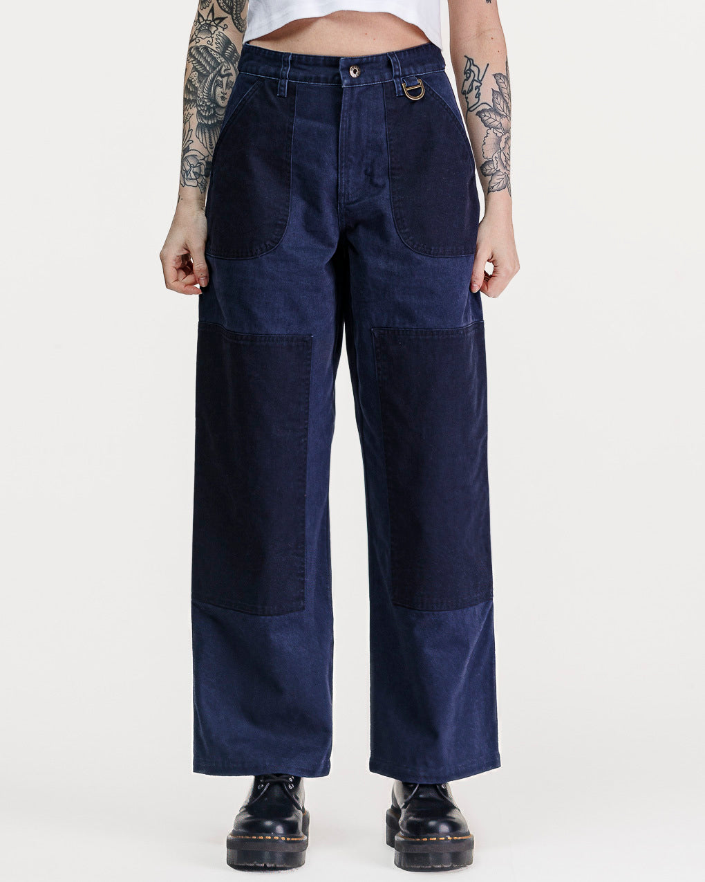 Surplus High Waisted Pants - Navy