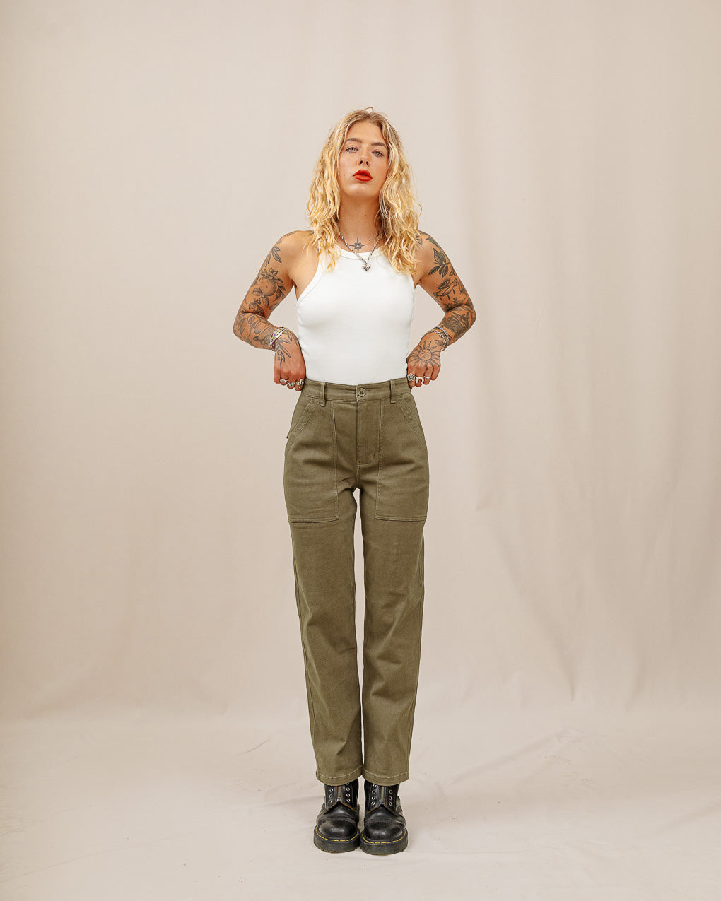 Service Fatigue Pants - Olive 9 Service Fatigue Pants - Olive