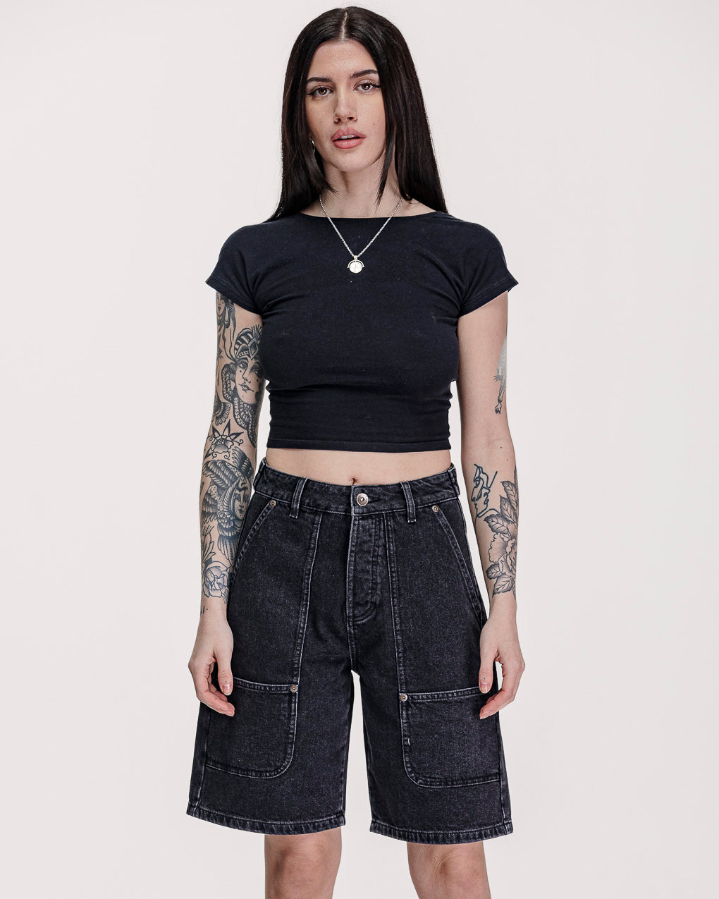 Albion Carpenter Shorts - Washed Black