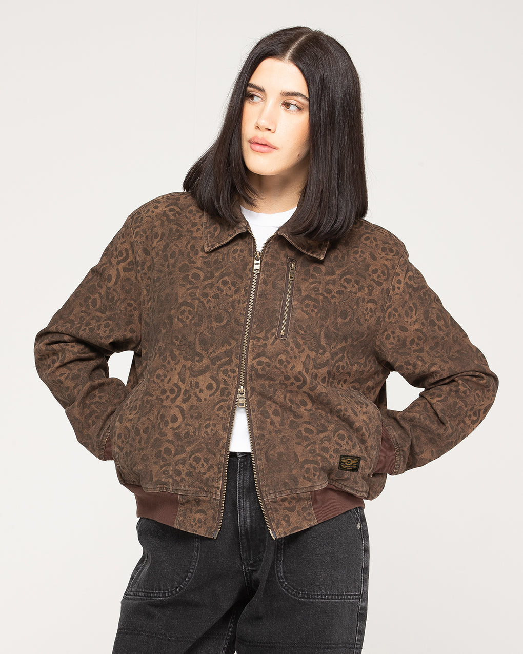 Rosette Turner Jacket - Leopard Print