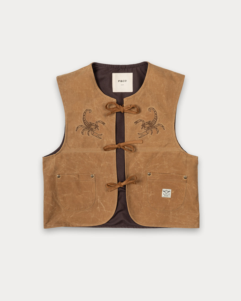 Scorpio Nomad Waxed Vest - Tan 3 Scorpio Nomad Waxed Vest - Tan
