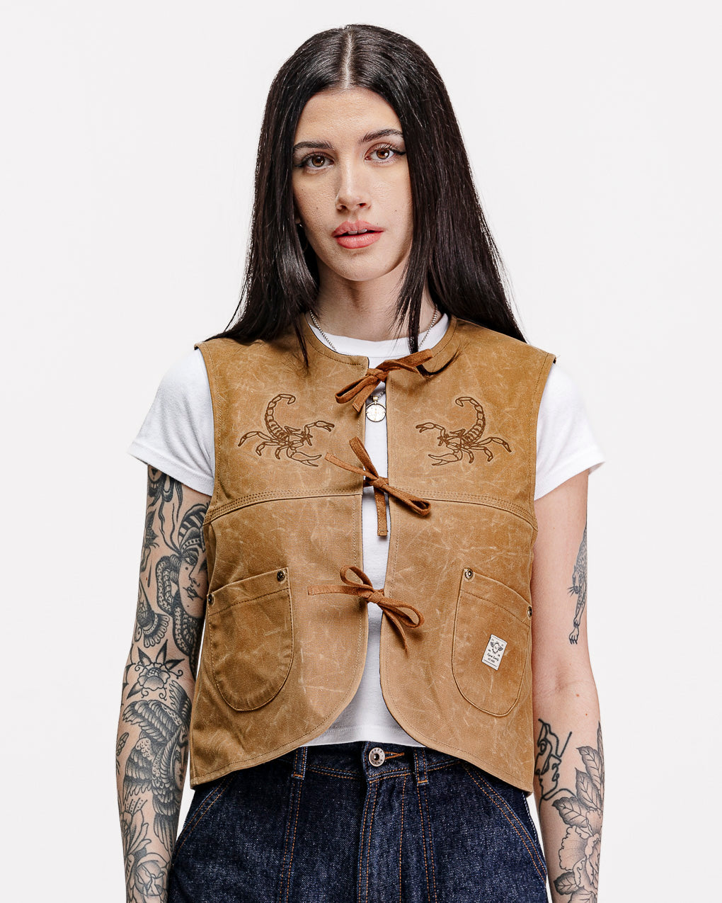 Scorpio Nomad Waxed Vest - Tan 4 Scorpio Nomad Waxed Vest - Tan