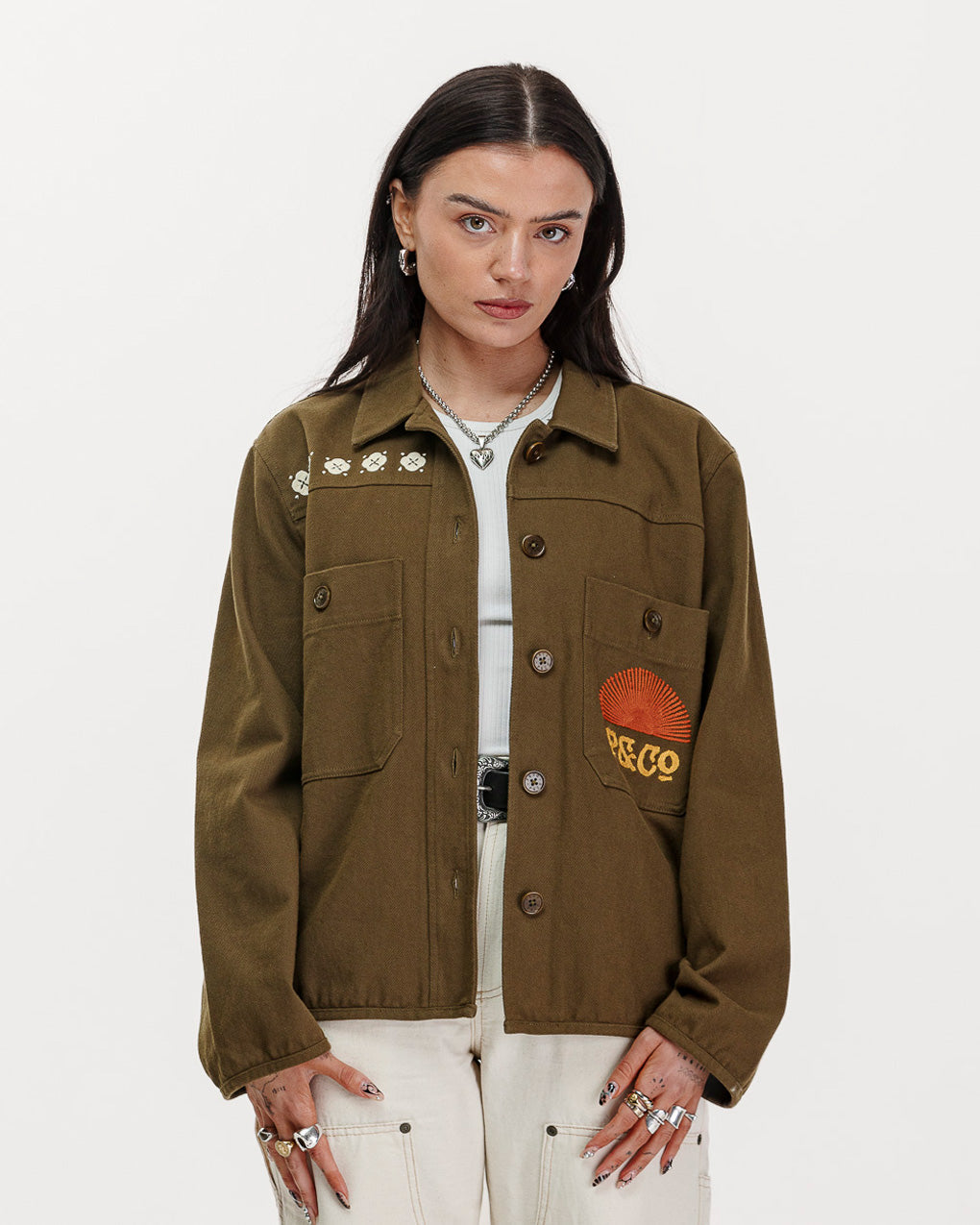 Sunset Work Overshirt - Olive