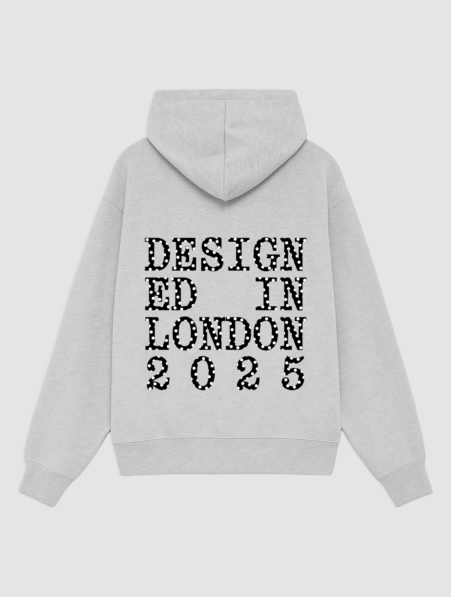 designed in london grey hoodie
