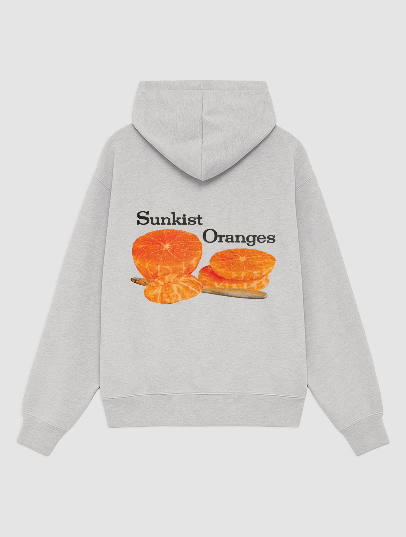 sunkist oranges grey hoodie