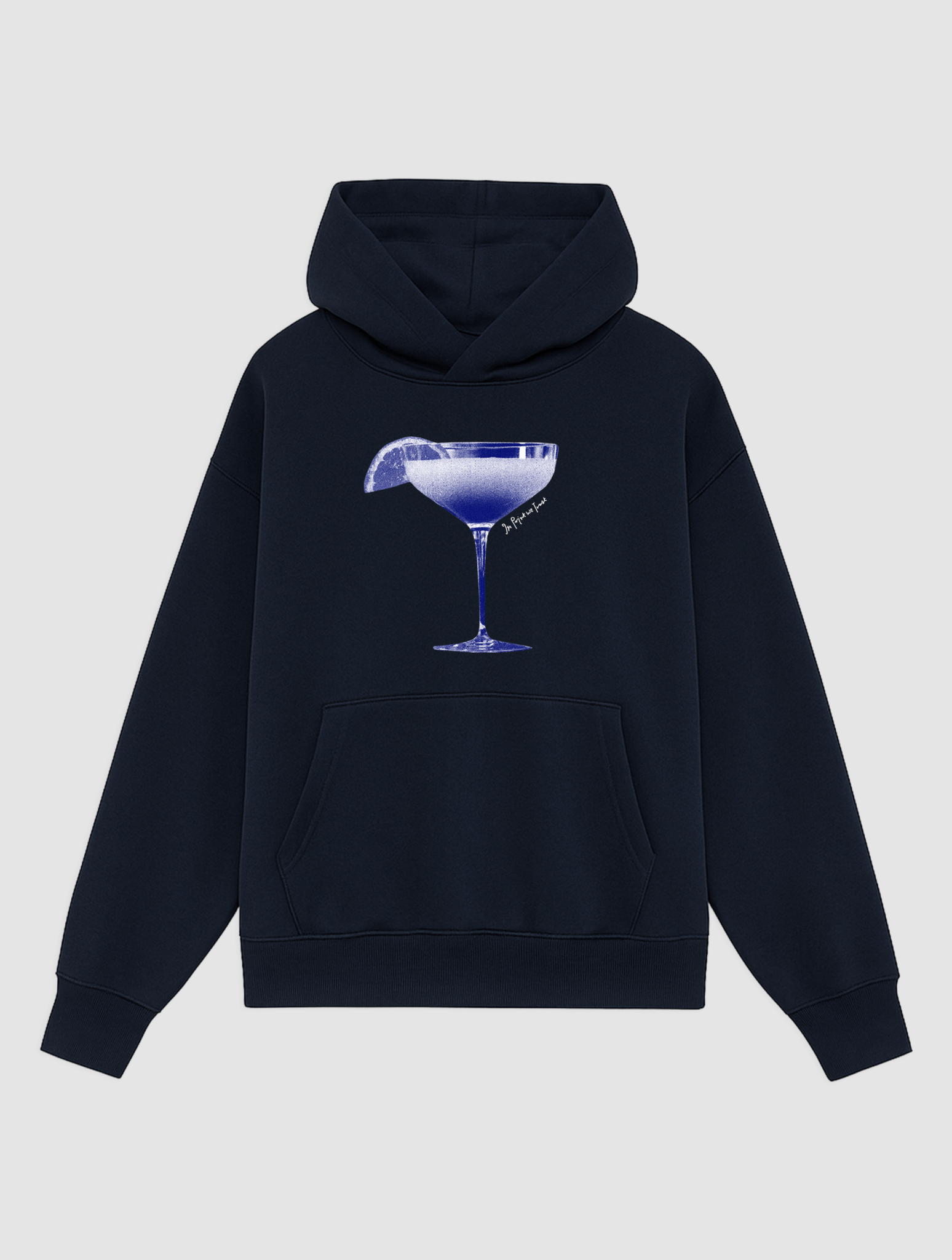 sweet or sour navy hoodie