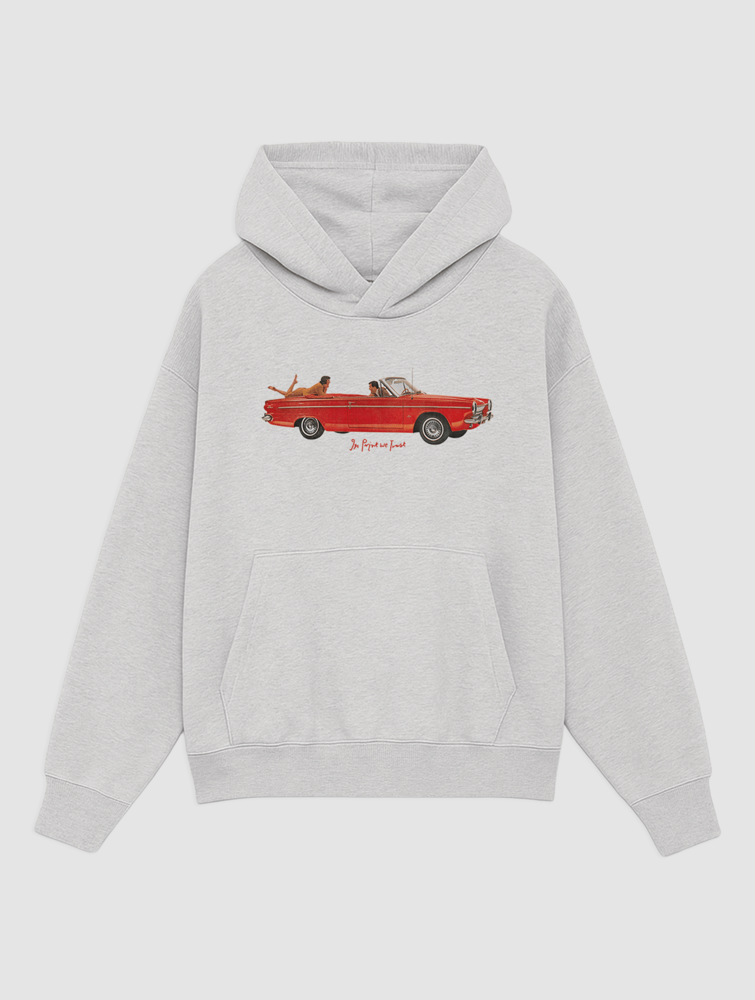 drop top grey hoodie